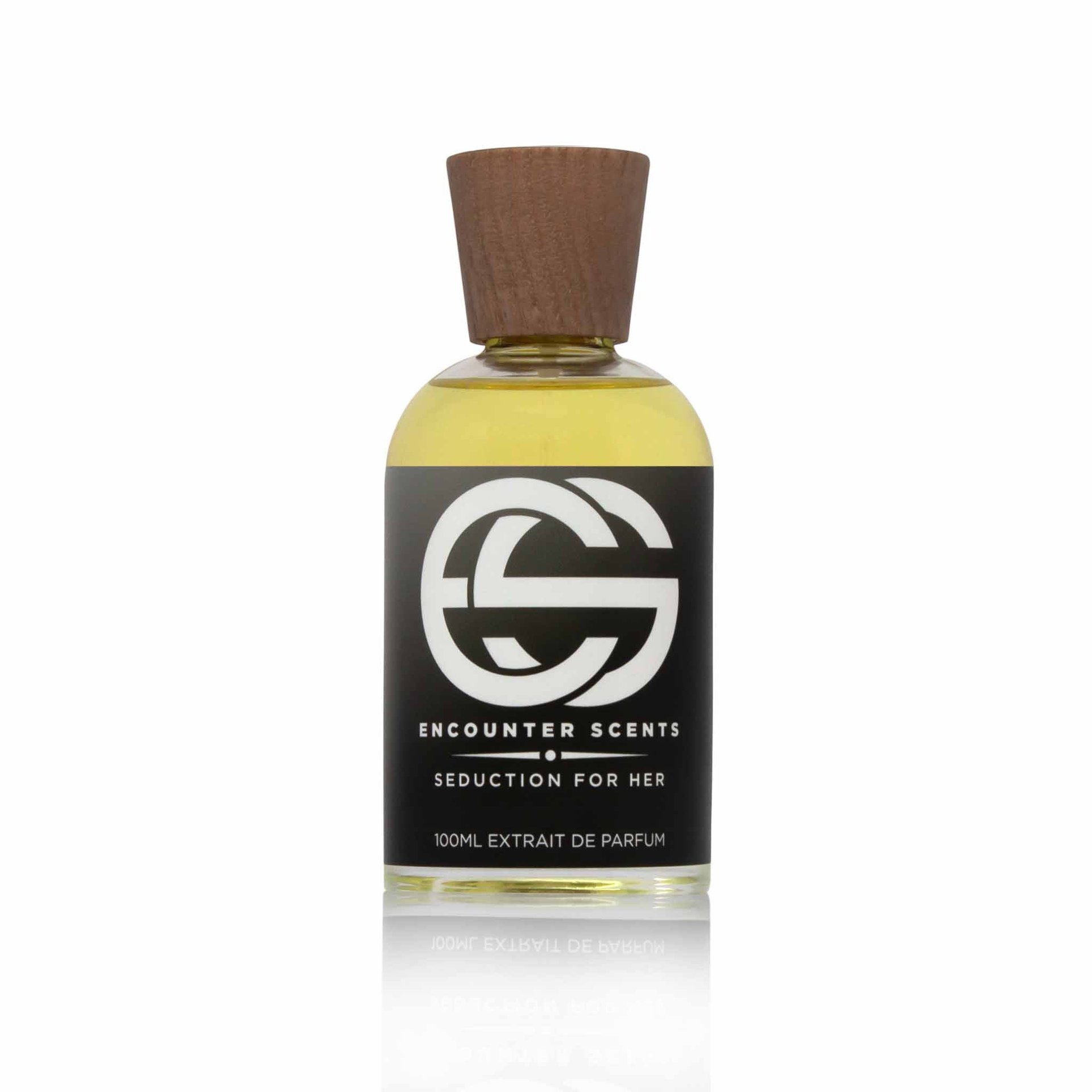 Seduction for Her by The Dua Brand perfume bottle