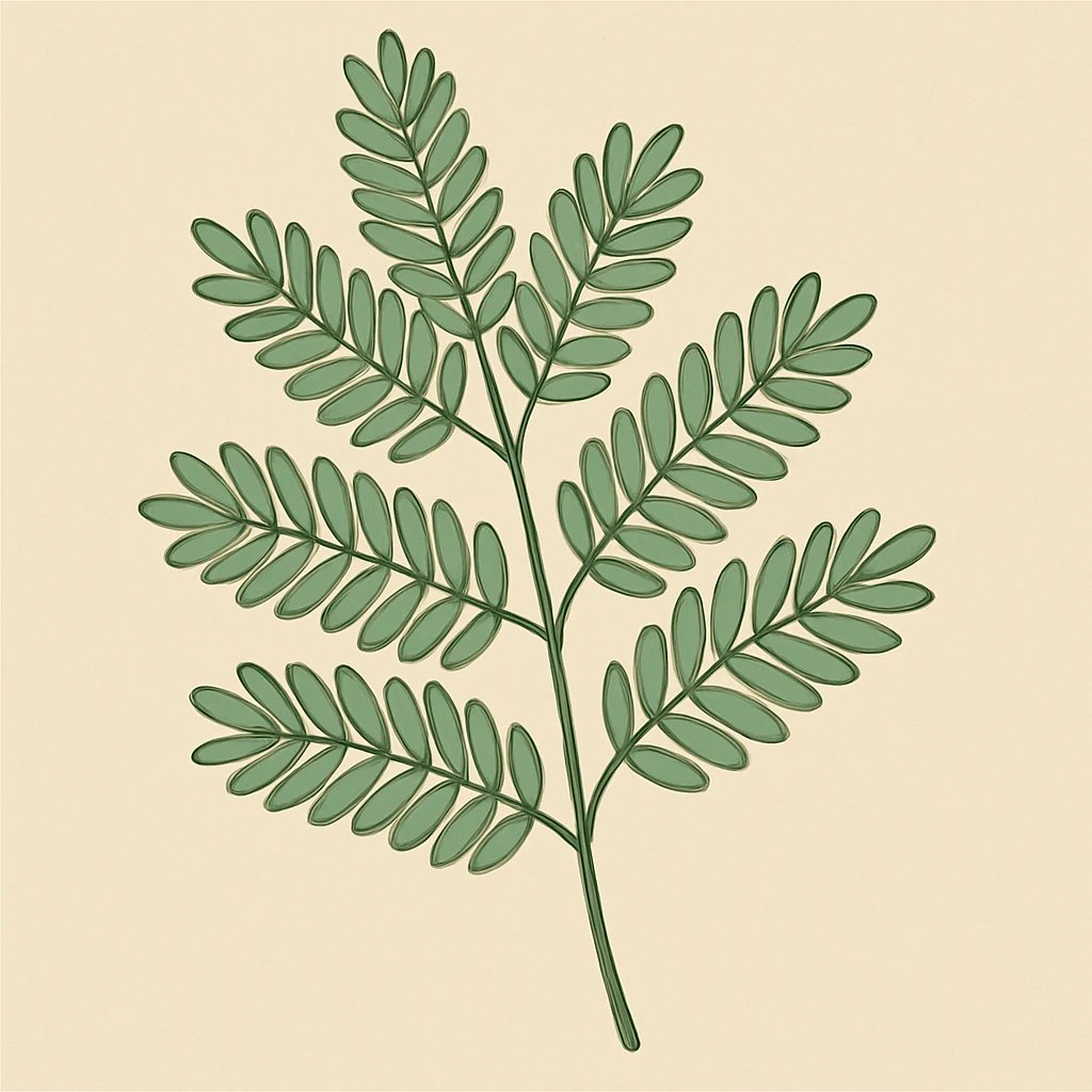Picture of Mimosa Leaves note