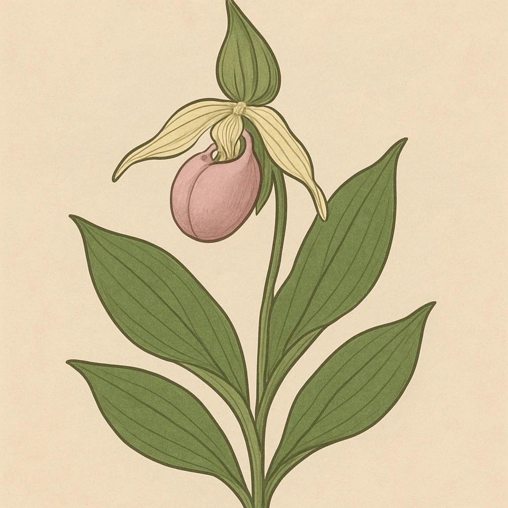 Picture of Lady Slipper Orchid note