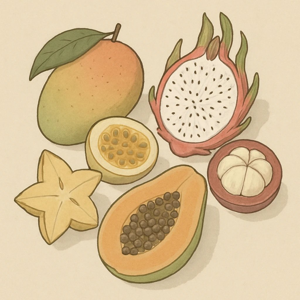 Picture of Exotic Fruits note
