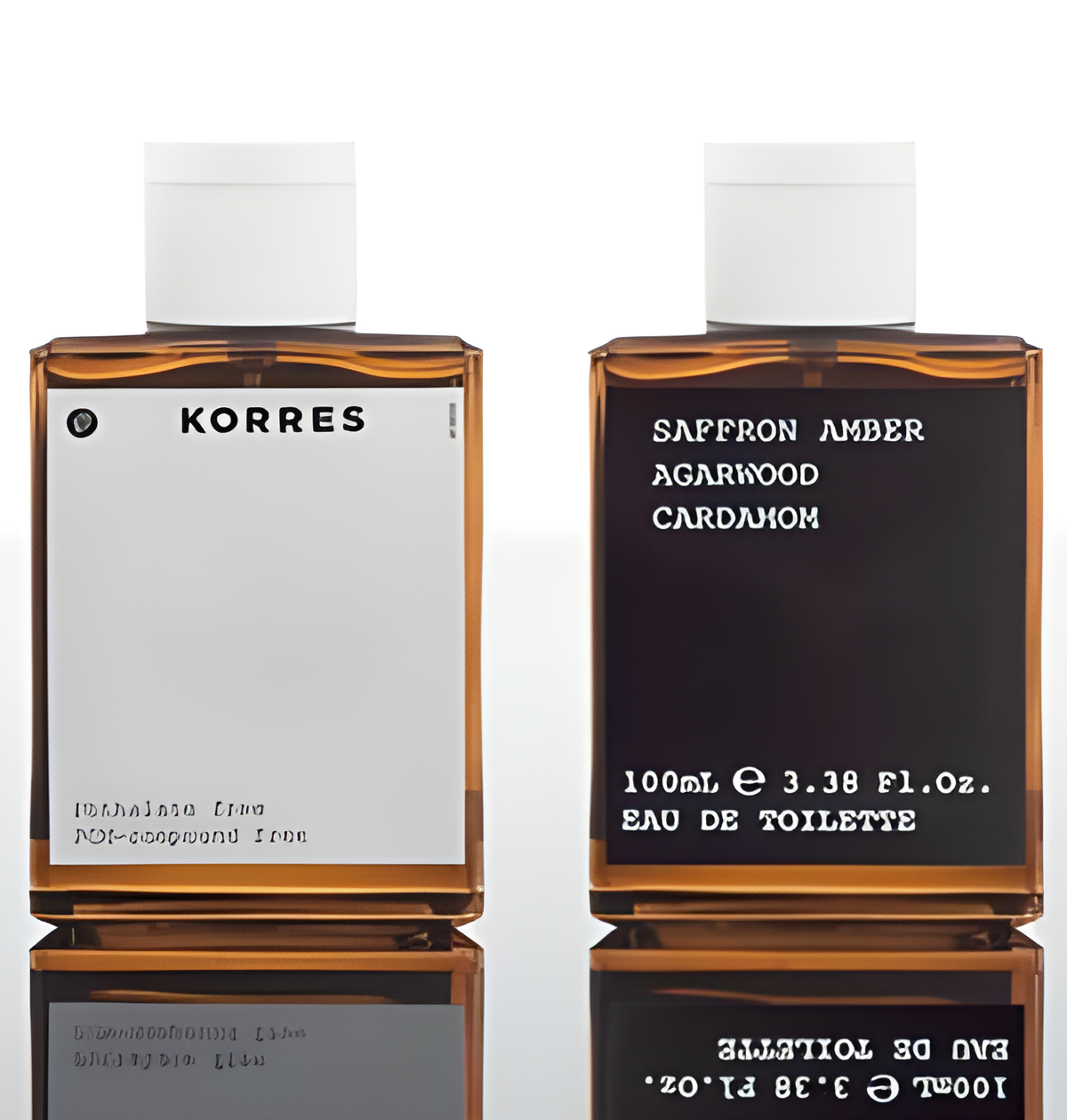 Saffron Amber Agarwood Cardamom by Korres perfume bottle