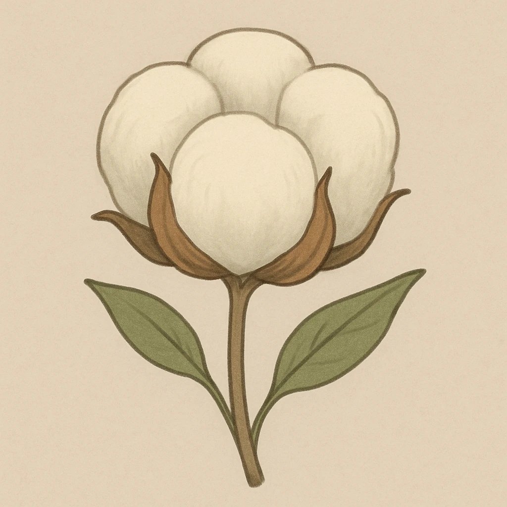 Picture of Cotton Flower note