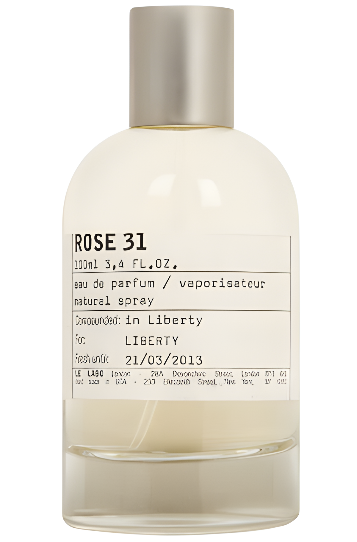 Rose 31 by Le Labo perfume bottle