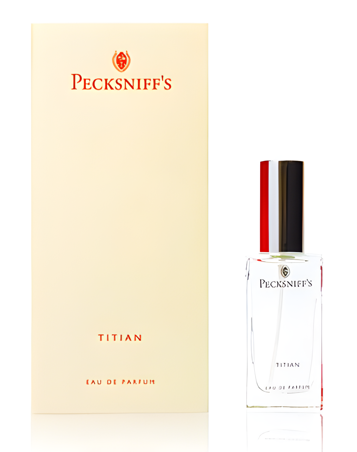 Titian by Pecksniff's perfume bottle