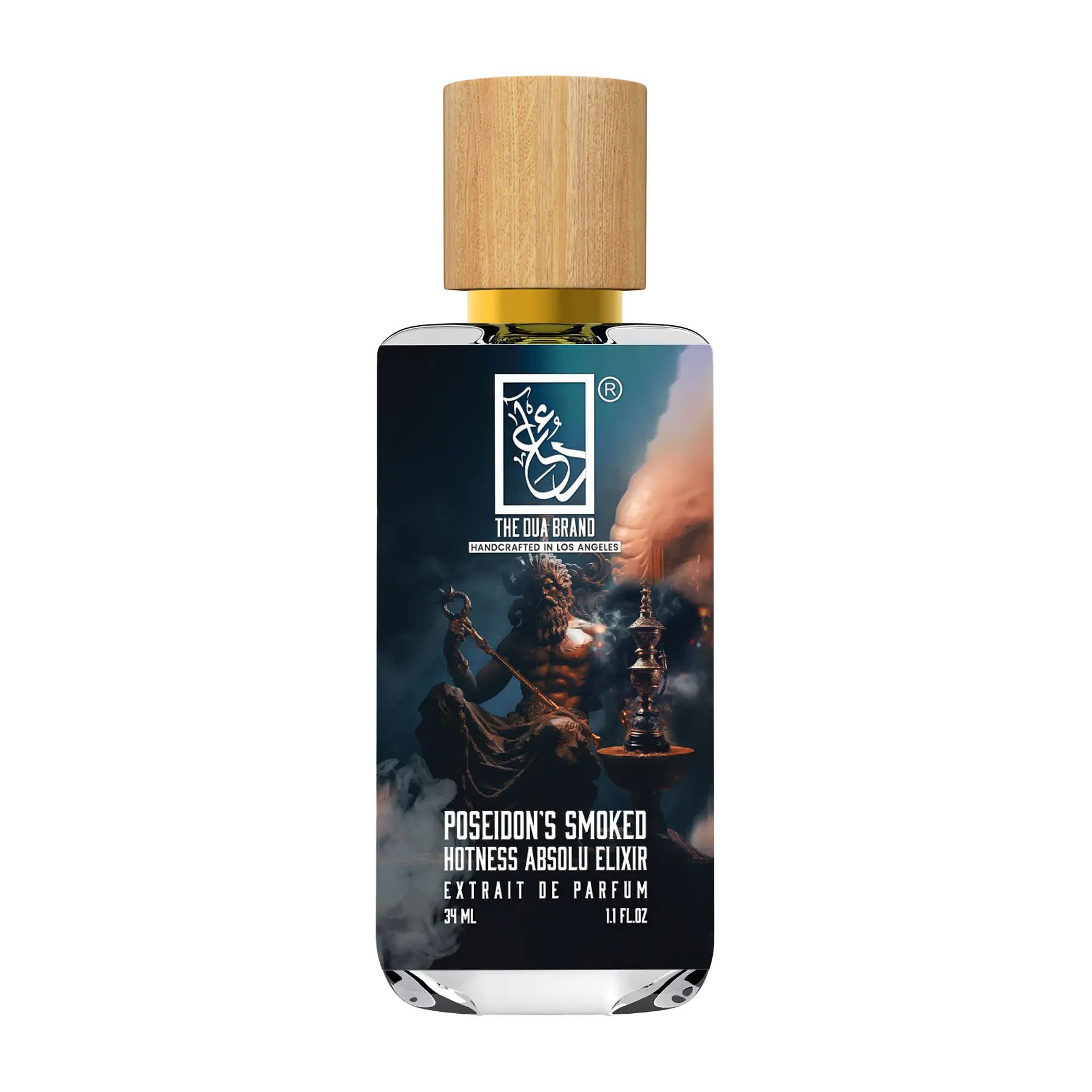 Poseidon's Smoked Hotness Absolu Elixir by The Dua Brand perfume bottle