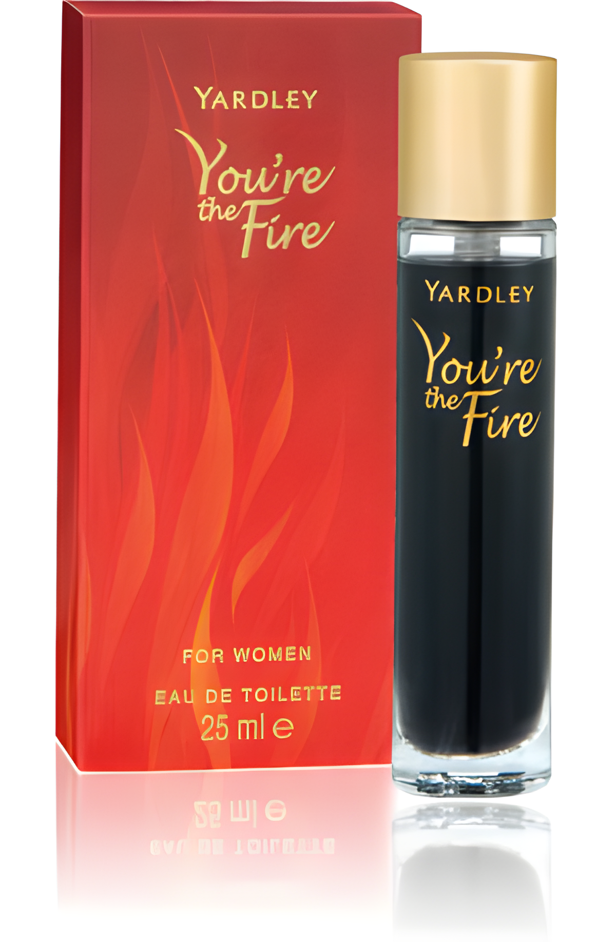 You’re the Fire by Yardley perfume bottle