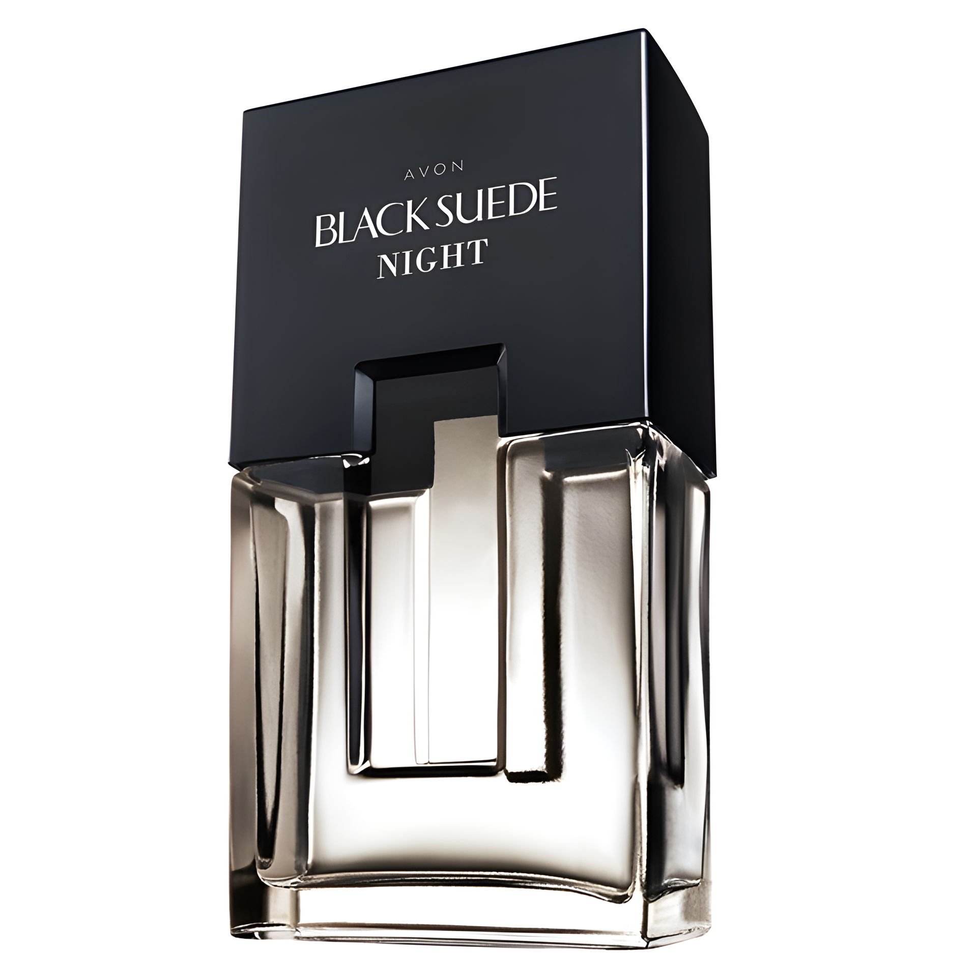 Black Suede Night by Avon perfume bottle