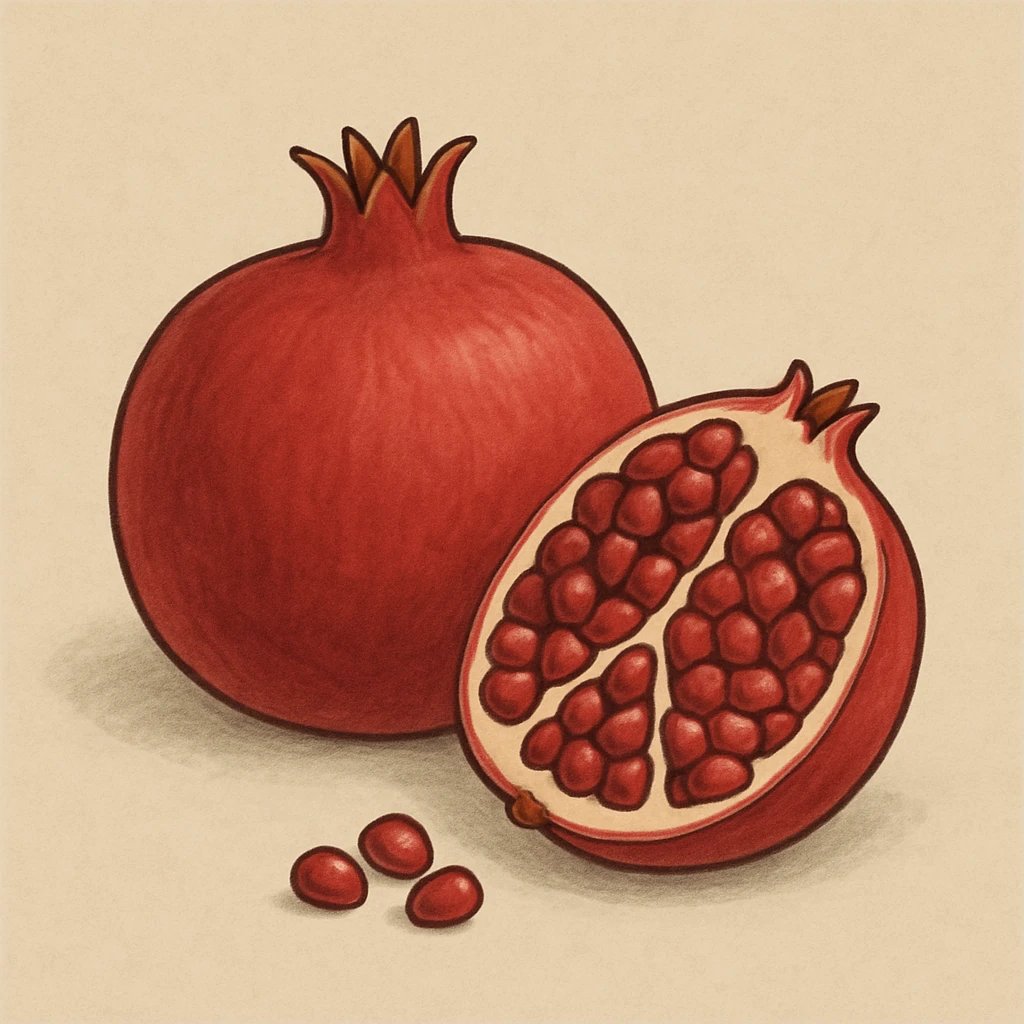 Picture of Pomegranate note