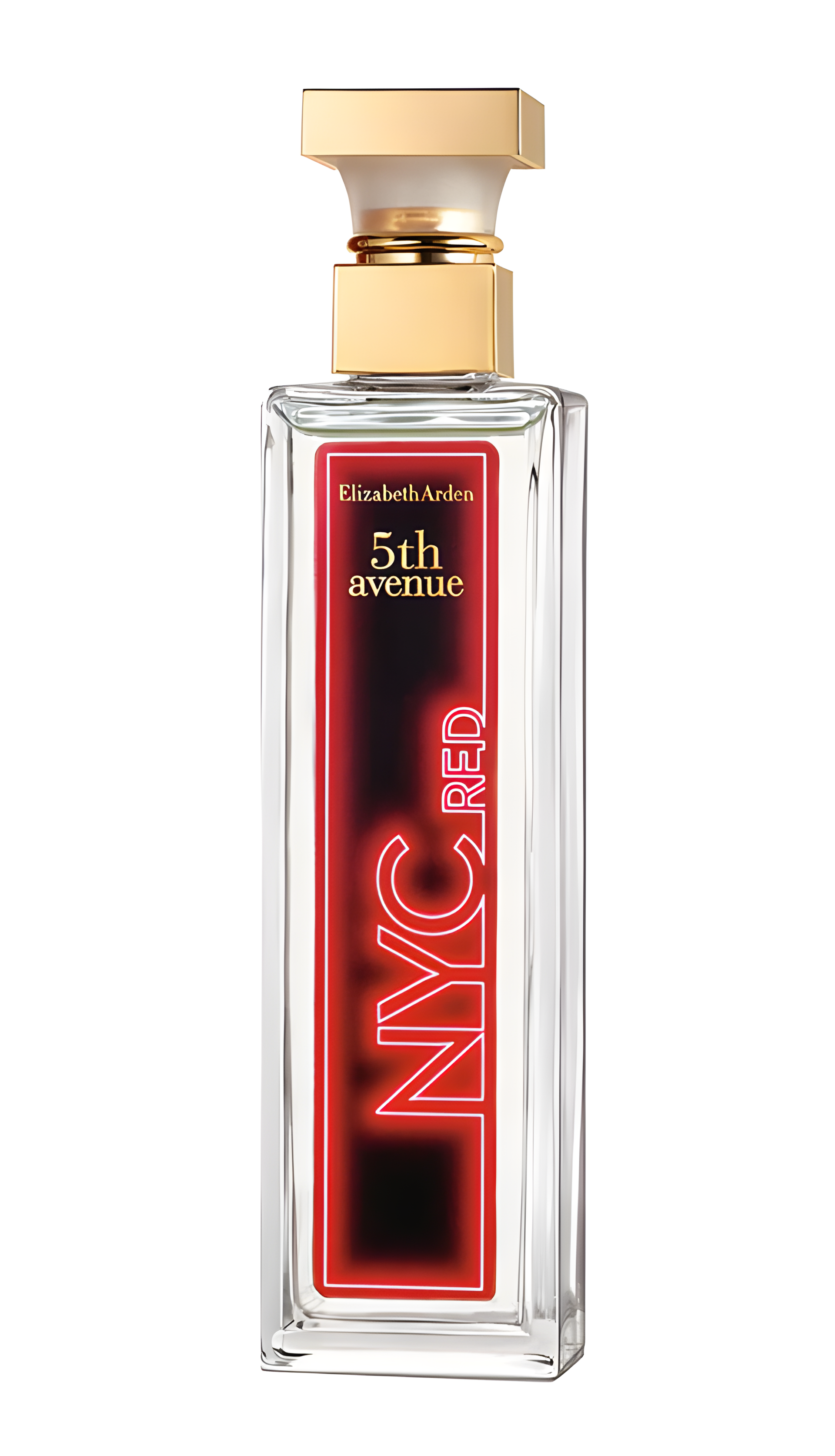 5th Avenue NYC Red by Elizabeth Arden perfume bottle