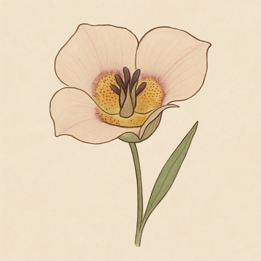 Picture of Mariposa Lily note