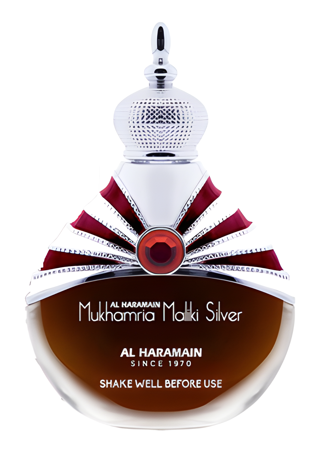Mukhamria Maliki Silver by Al Haramain Perfumes perfume bottle