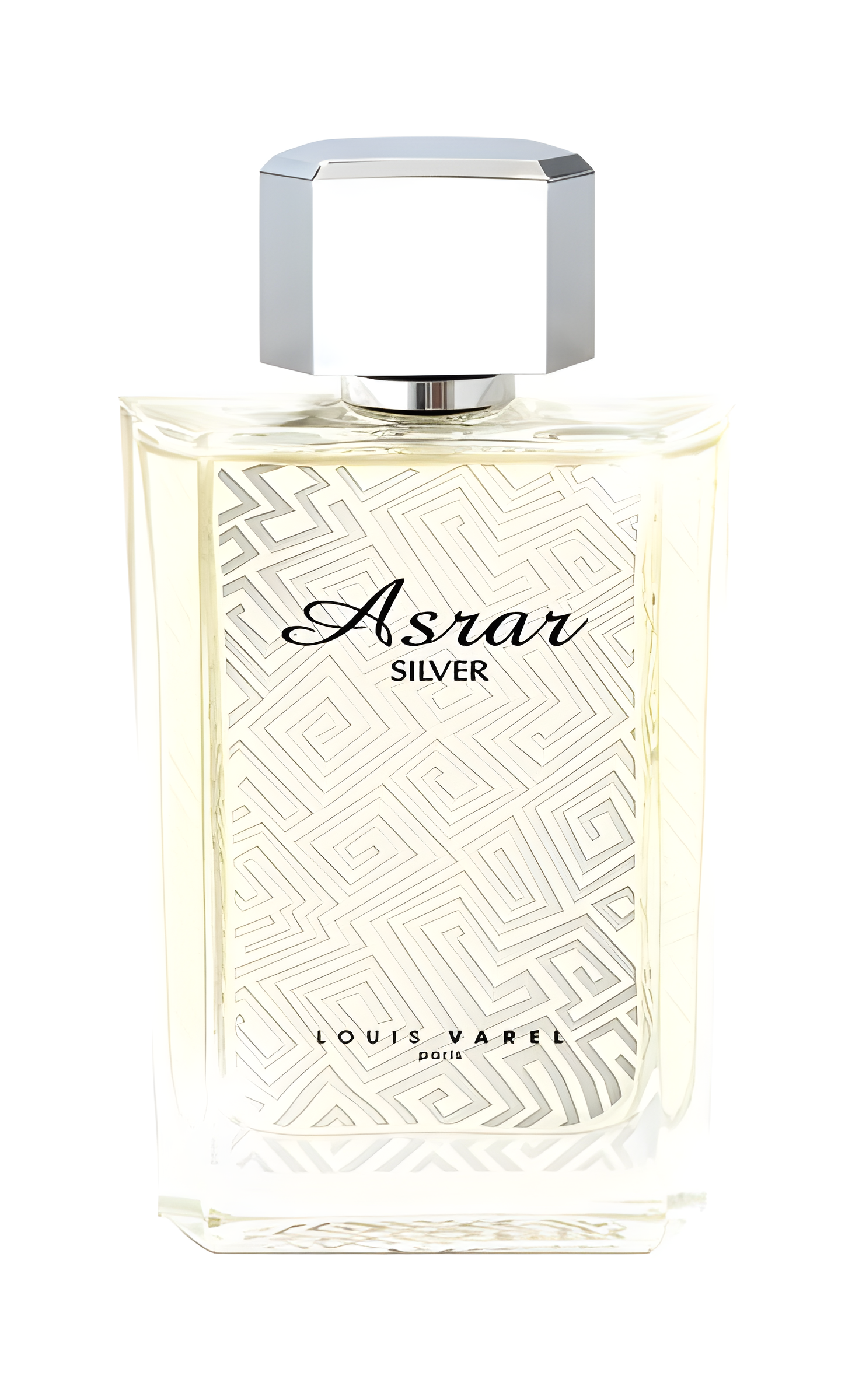 Asrar Silver by Louis Varel perfume bottle