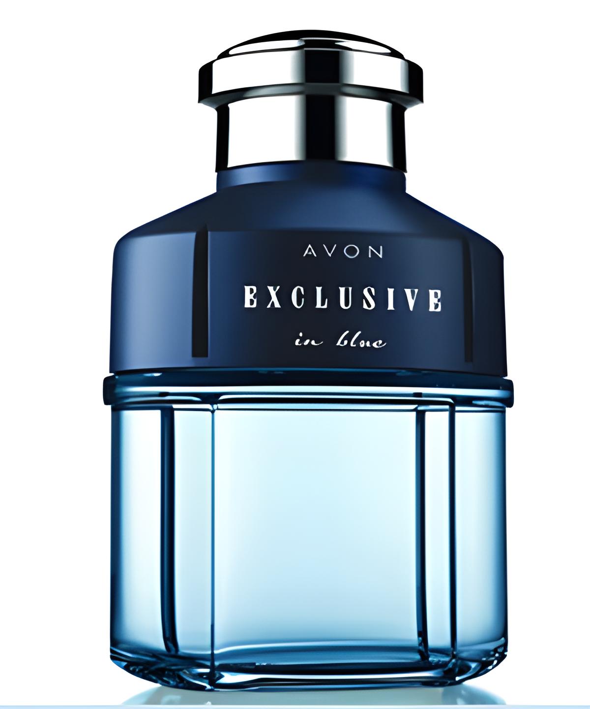 Exclusive in Blue by Avon perfume bottle