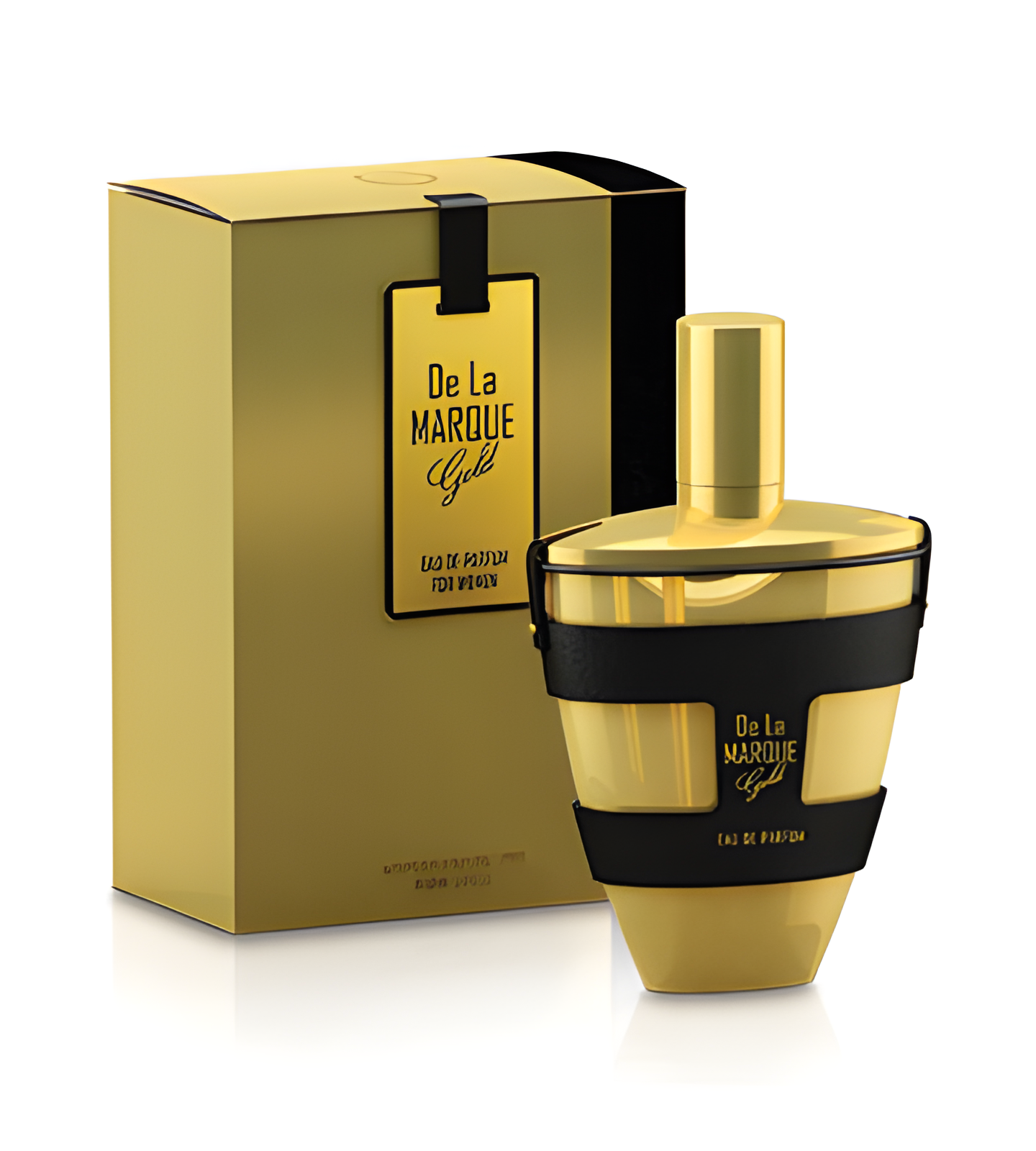 De La Marque Gold by Armaf perfume bottle