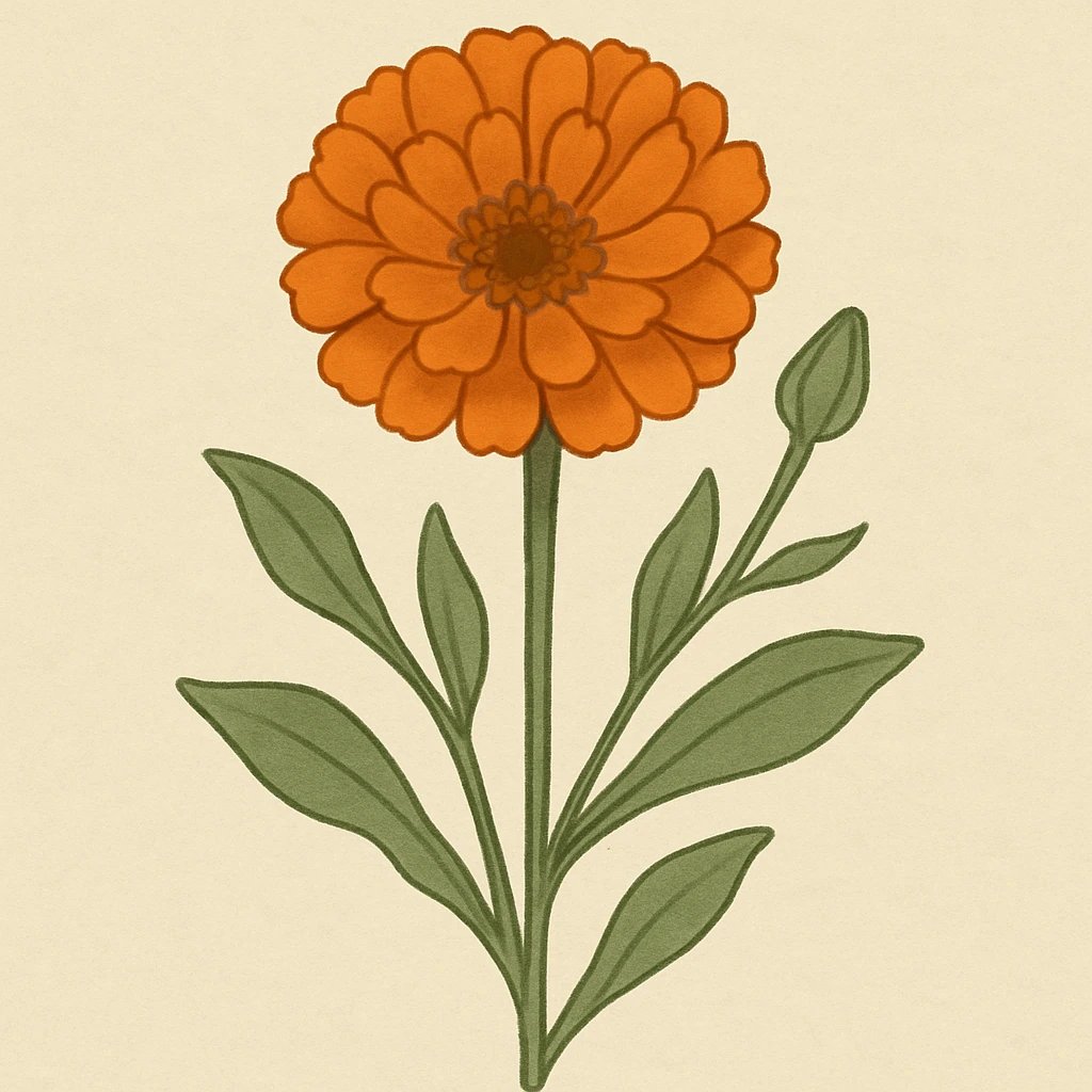 Picture of English Marigold note