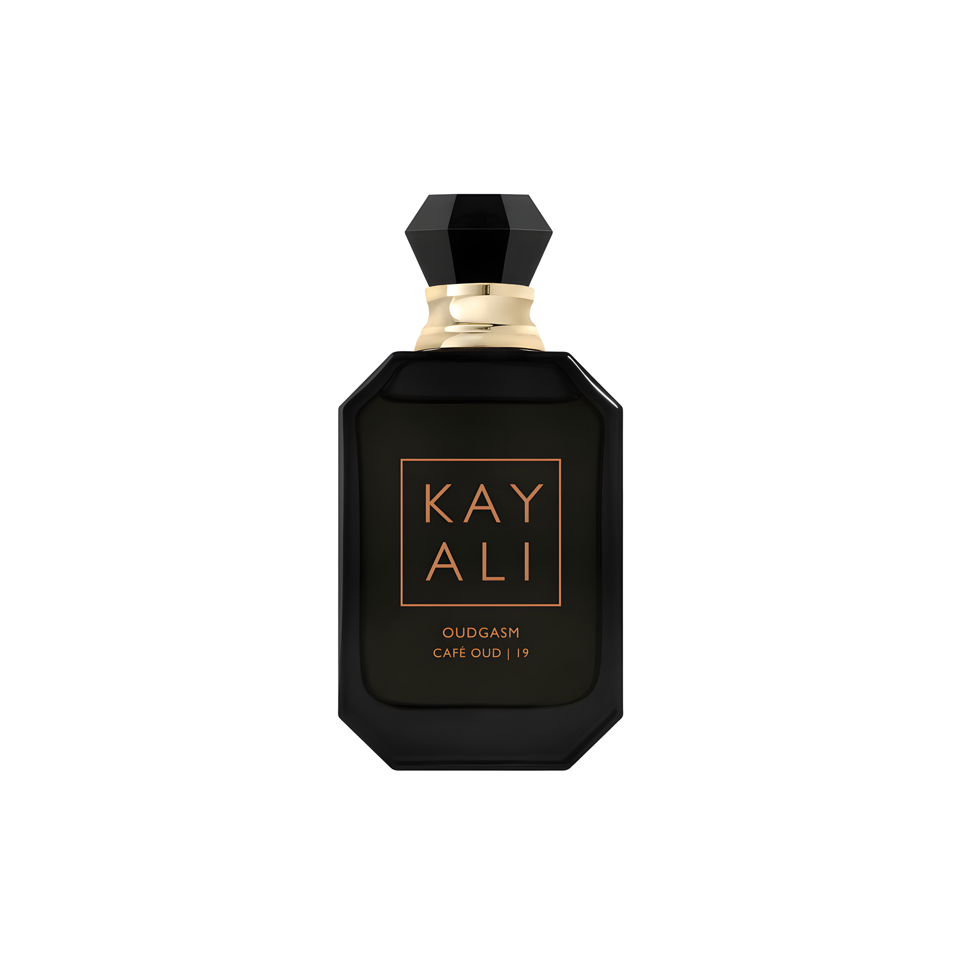 Oudgasm Café Oud | 19 Eau de Parfum Intense by Kayali Fragrances perfume bottle