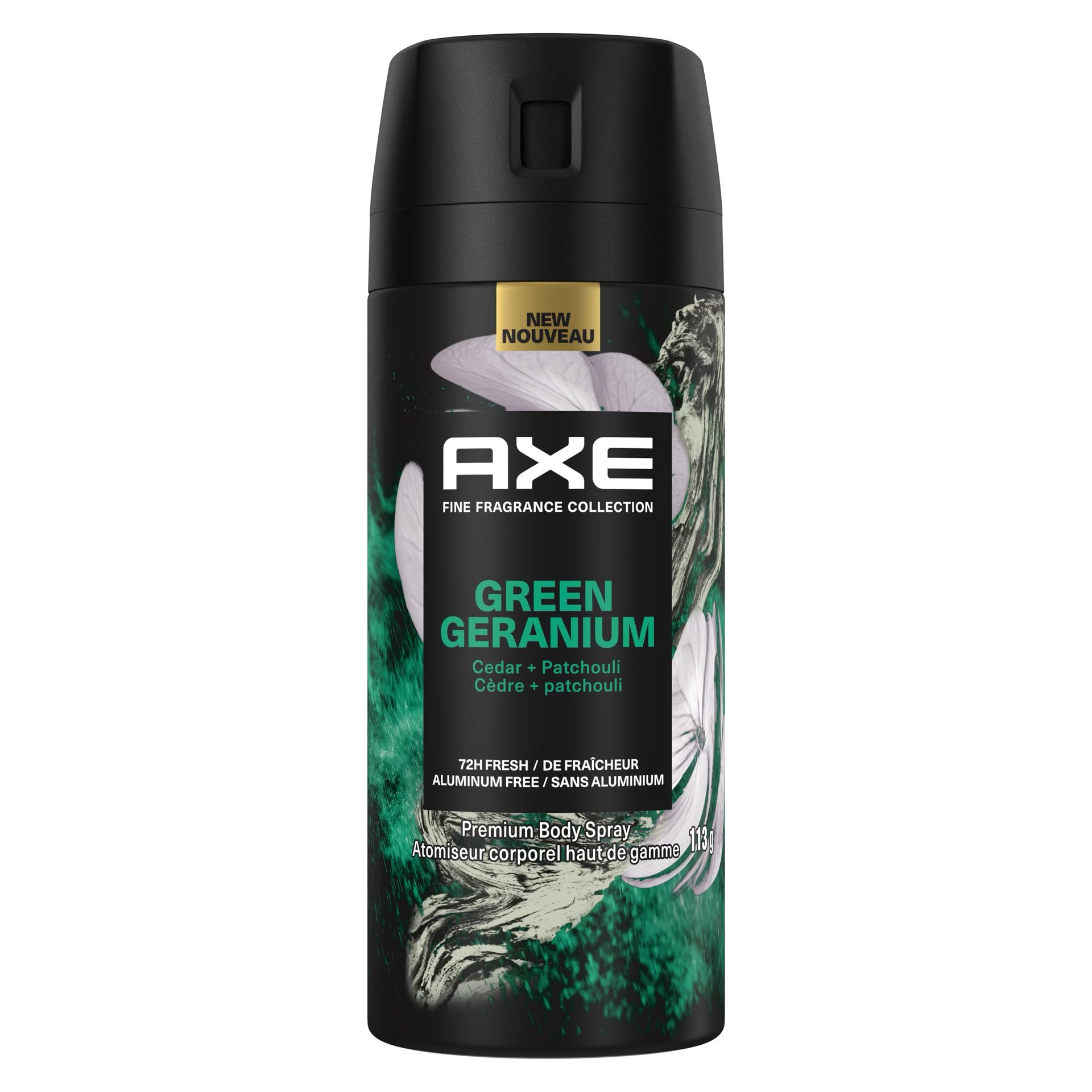 Green Geranium by AXE perfume bottle