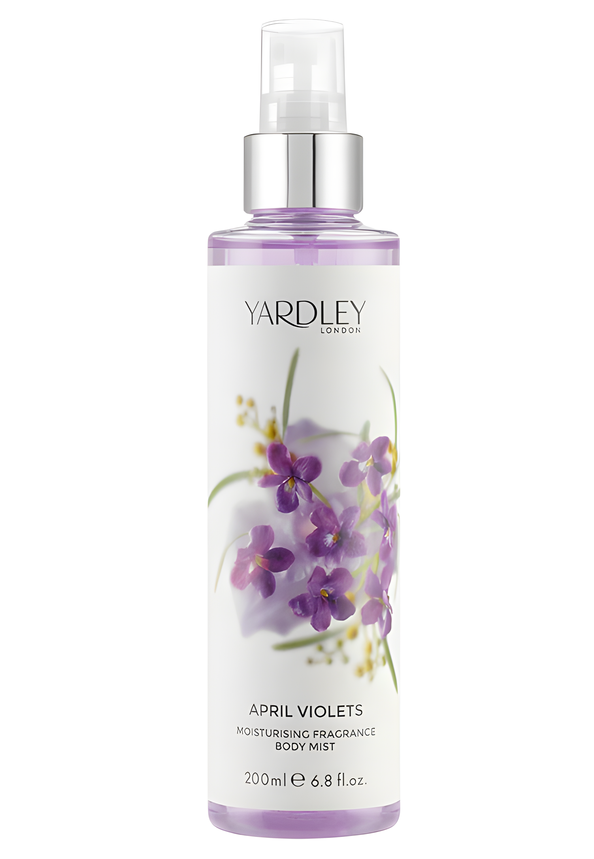 April Violets Fragrance Mist by Yardley perfume bottle