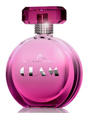 Glam by Kim Kardashian perfume bottle