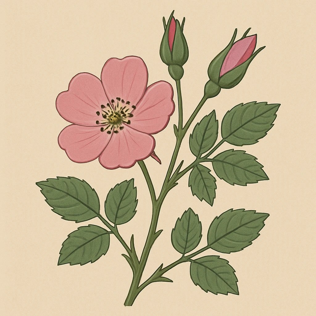 Picture of Wild Rose note