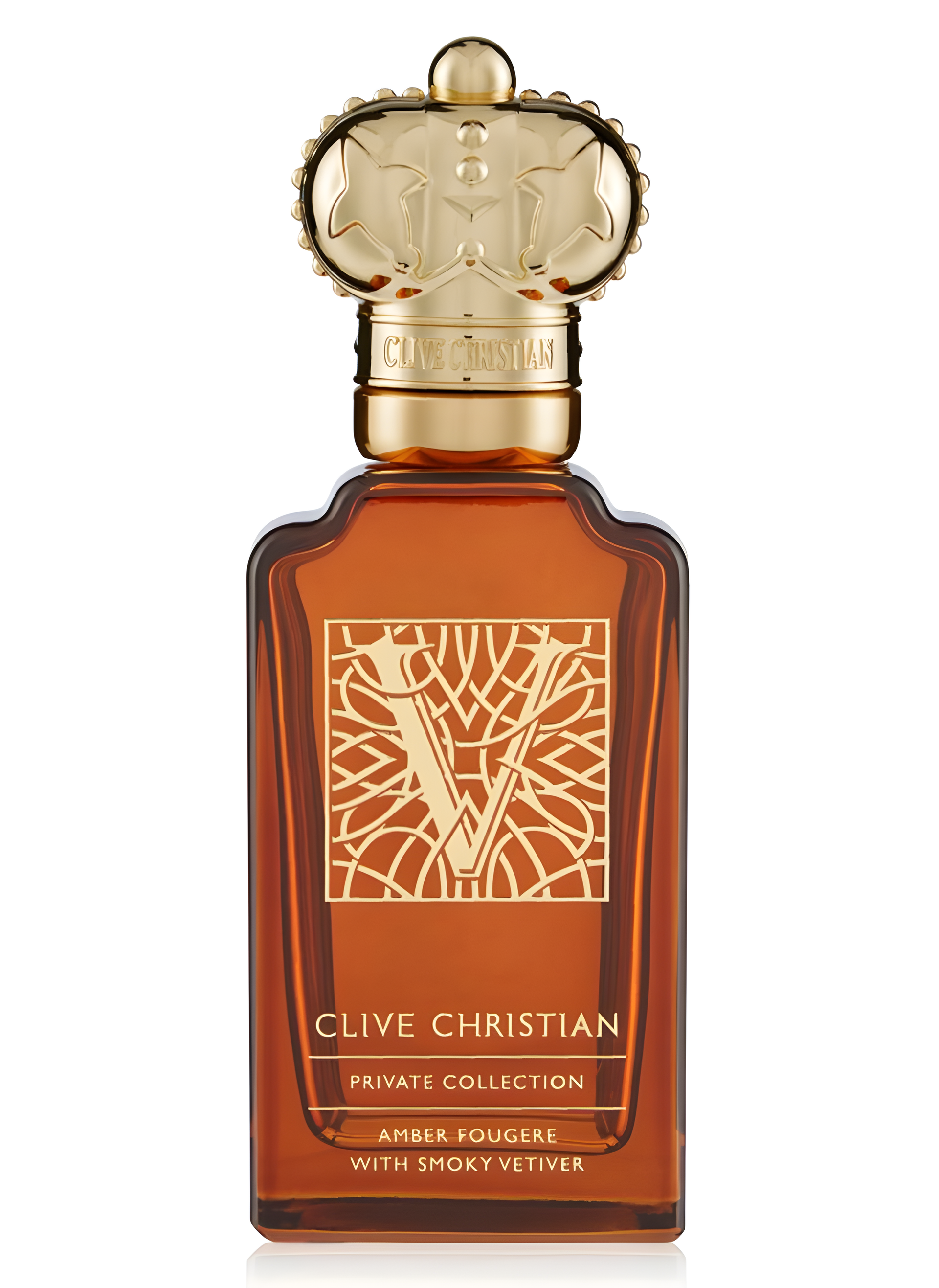 V for Men Amber Fougere With Smoky Vetiver by Clive Christian perfume bottle