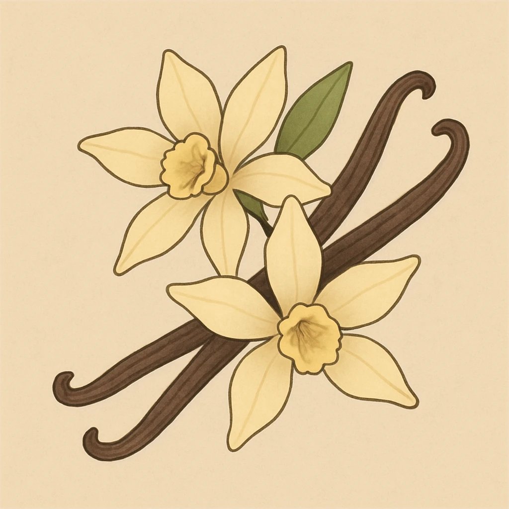 Picture of Vanilla Blossoms note