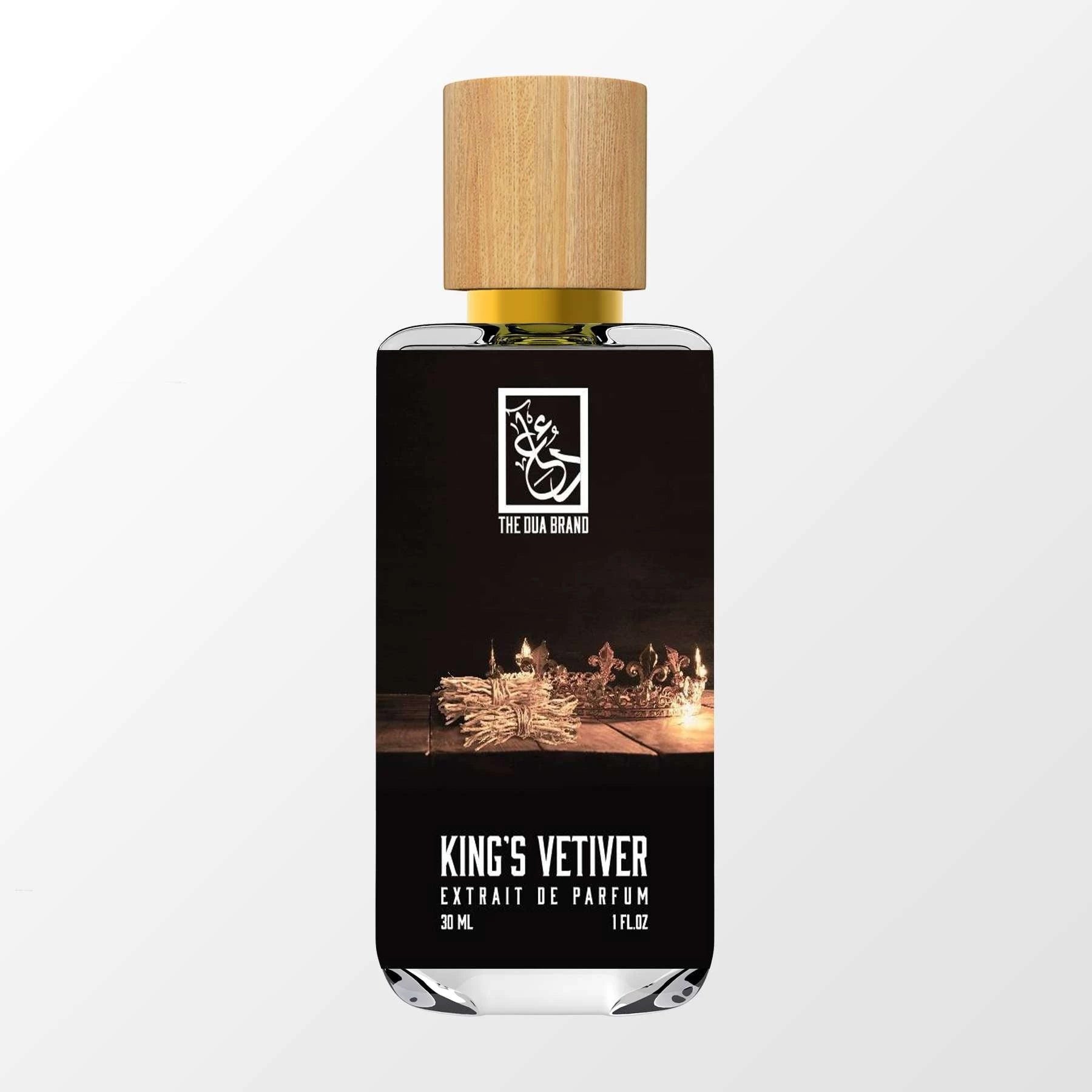 King's Vetiver by The Dua Brand perfume bottle