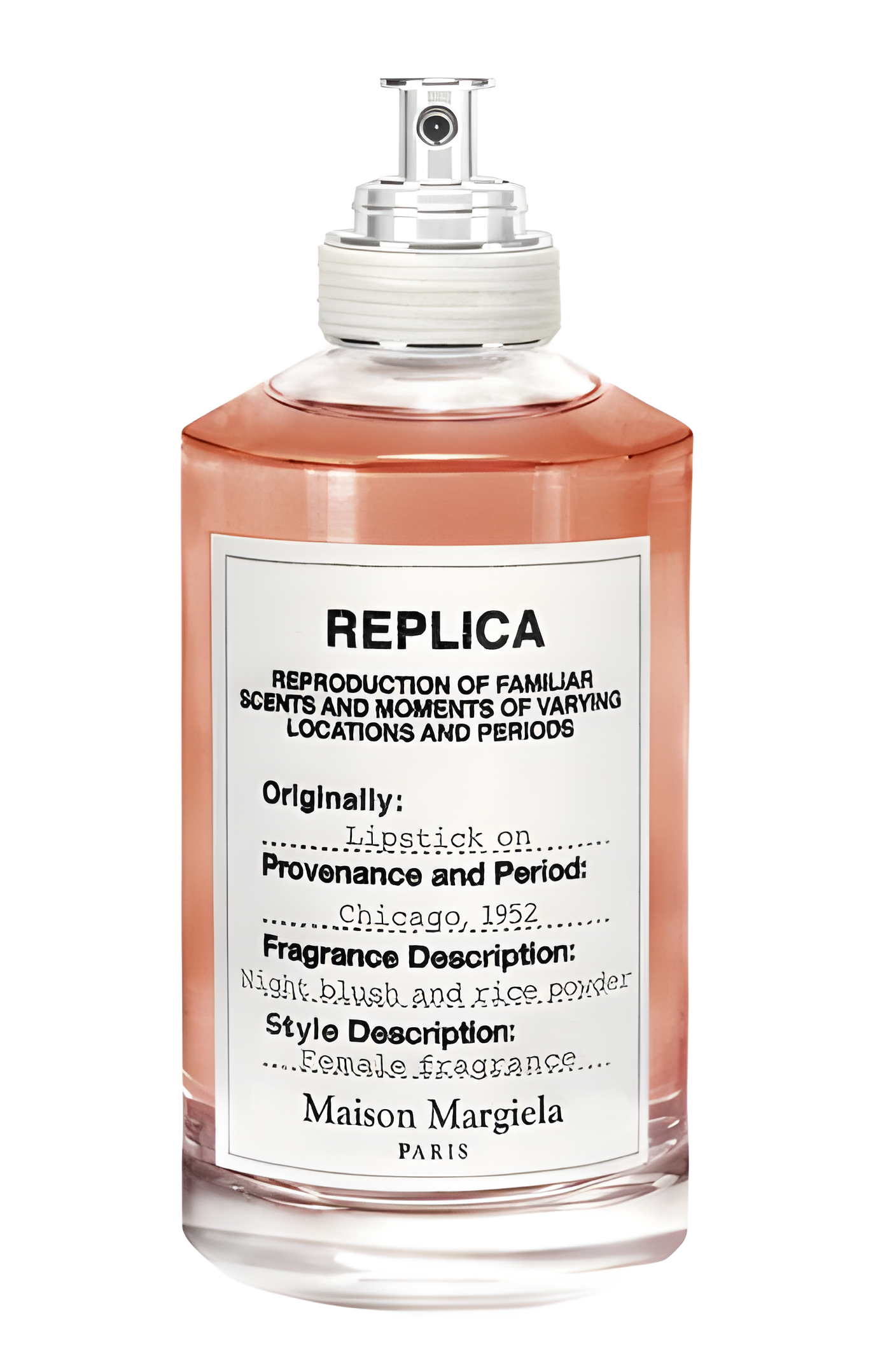 Lipstick on by Maison Martin Margiela perfume bottle