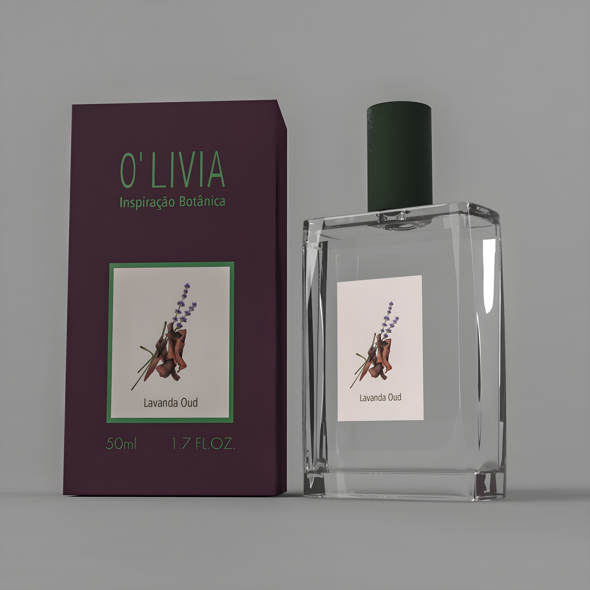 Lavanda Oud by O'Livia Inspiração Botânica perfume bottle