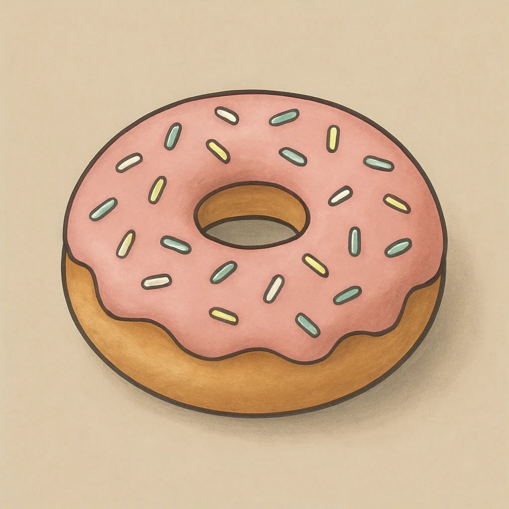 Picture of Donut or Doughnut note