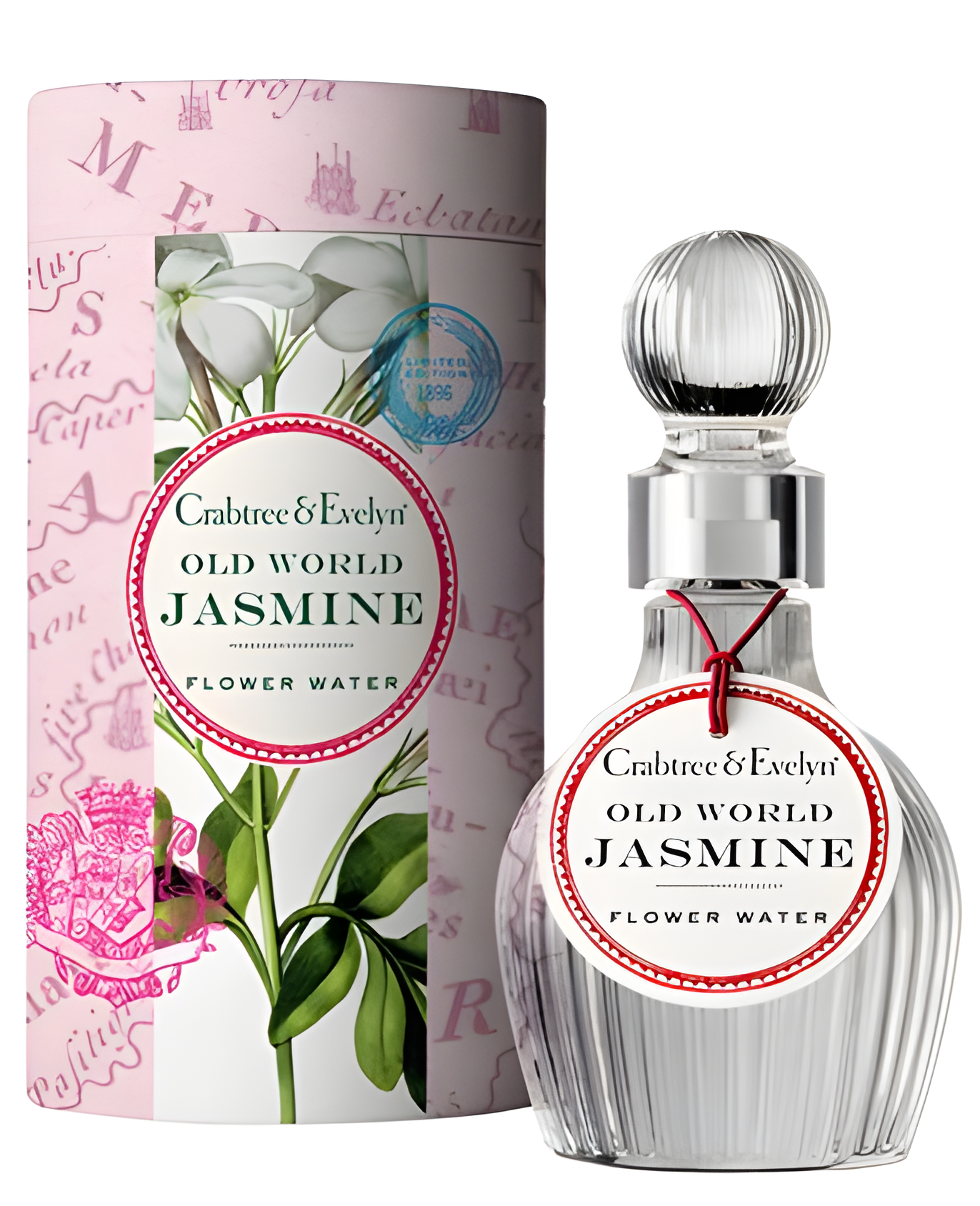 Old World Jasmine Flower Water by Crabtree & Evelyn perfume bottle