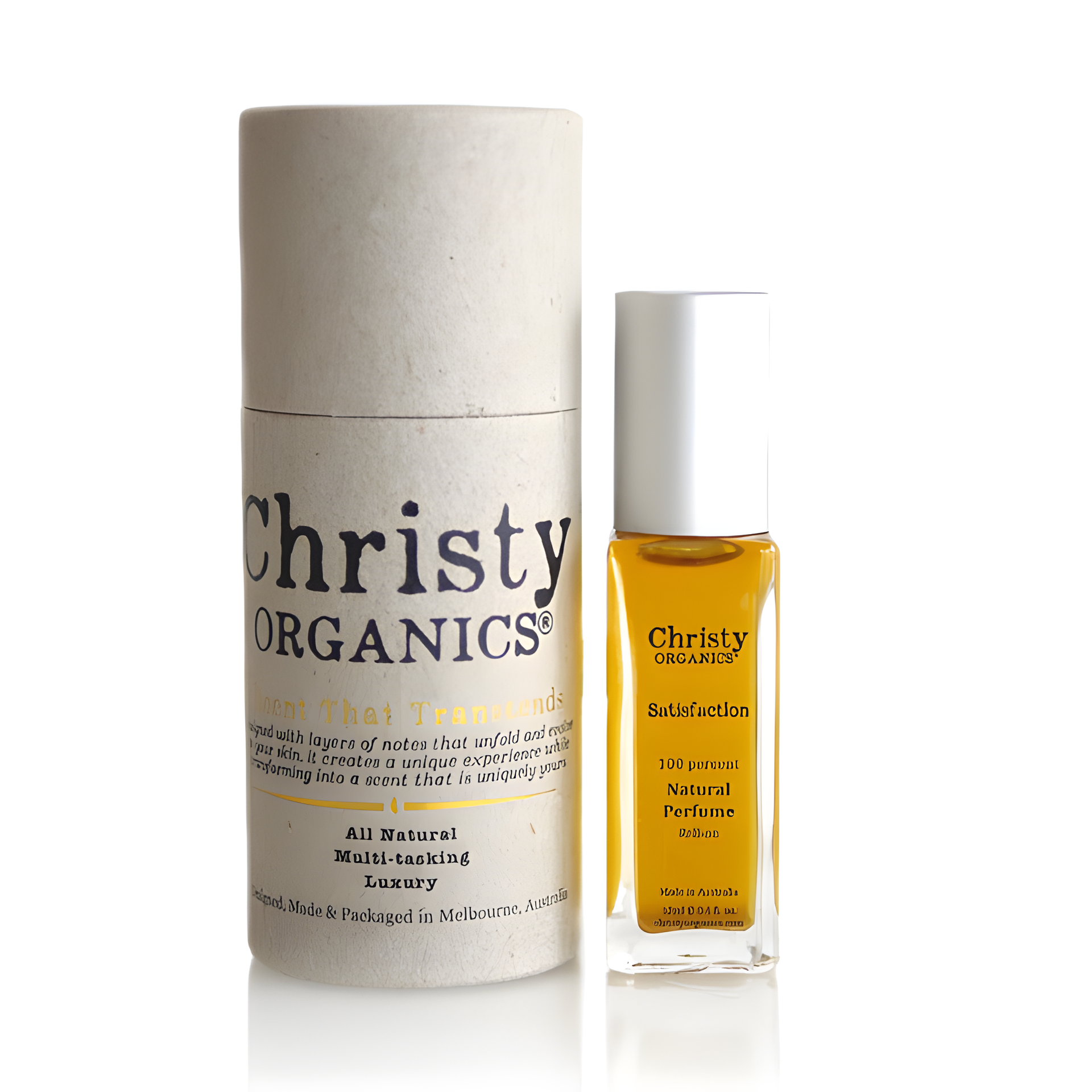 Satisfaction by Christy Organics perfume bottle