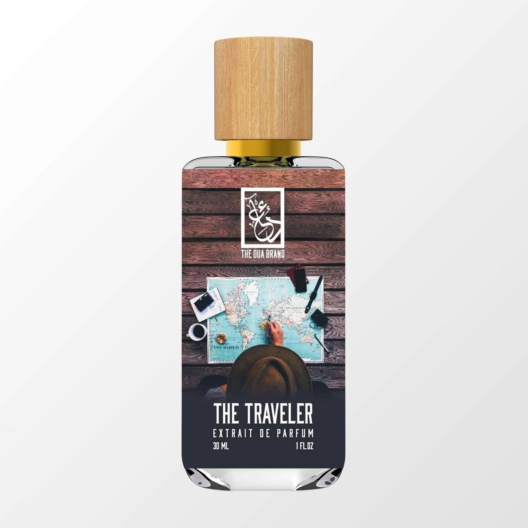 The Traveler by The Dua Brand perfume bottle