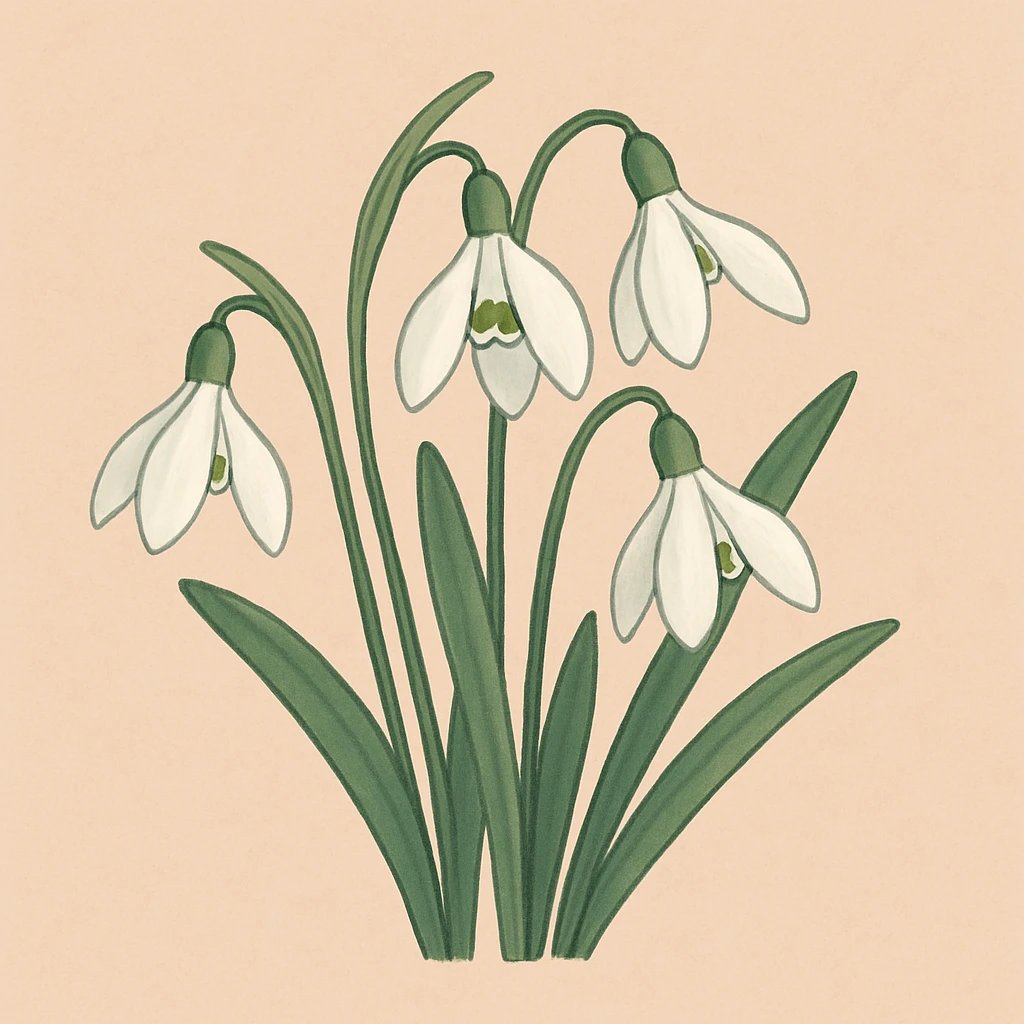 Picture of Snowdrops note