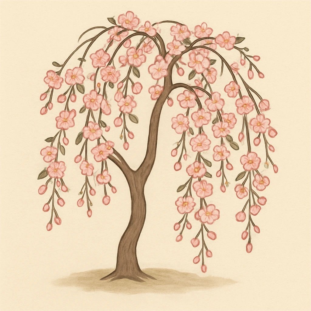 Picture of Weeping Cherry Blossom note