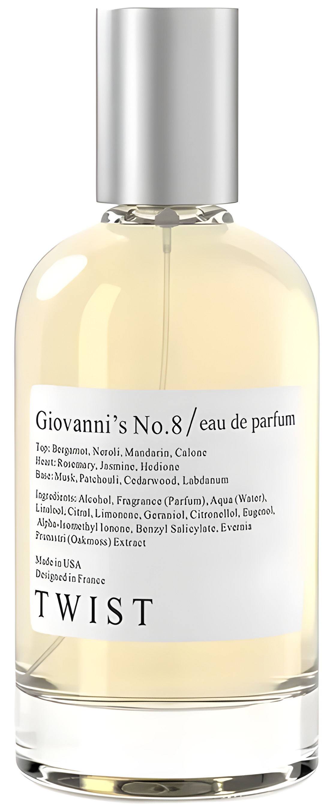 Giovanni’s No.8 by Twist perfume bottle