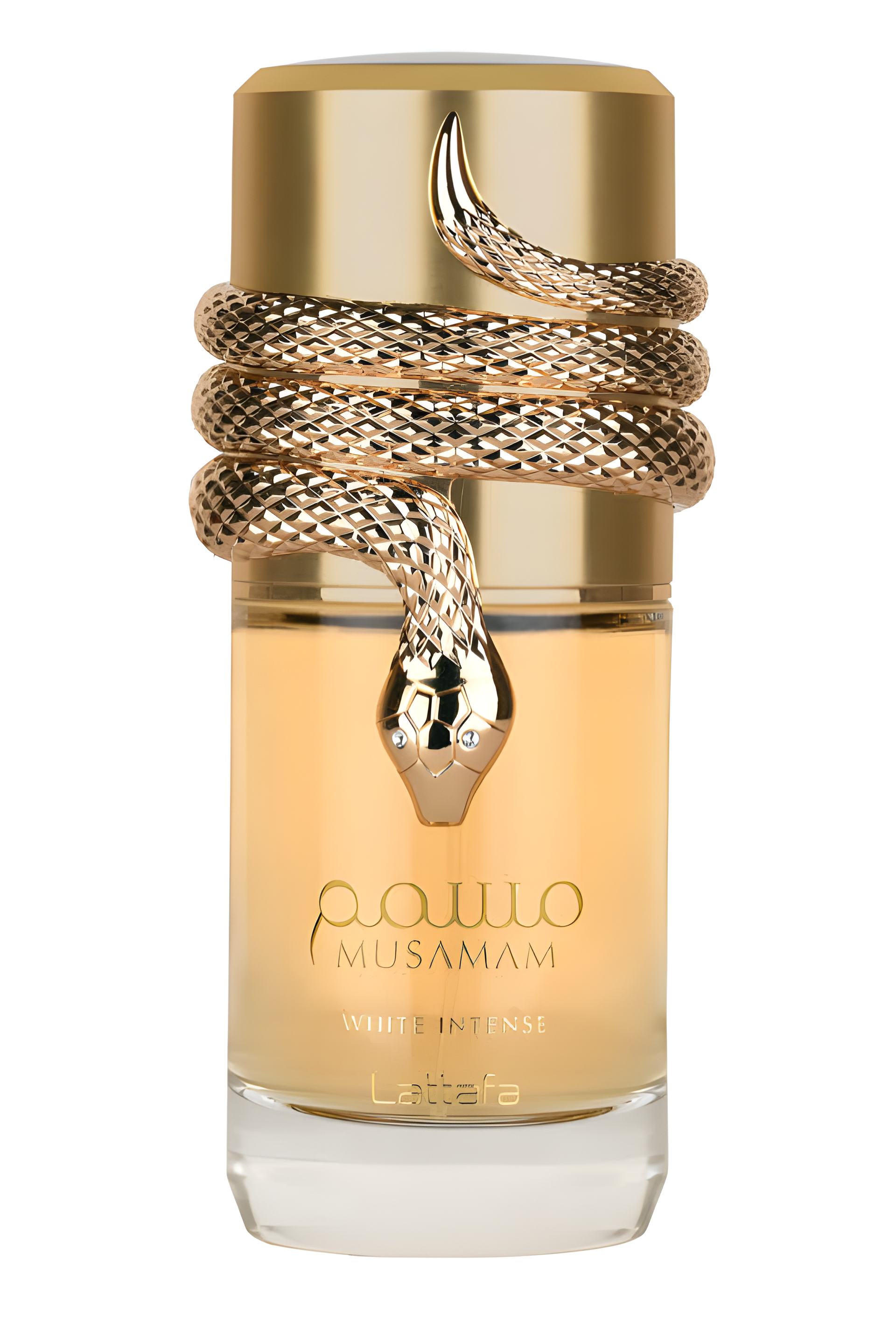 Musamam White Intense by Lattafa Perfumes perfume bottle