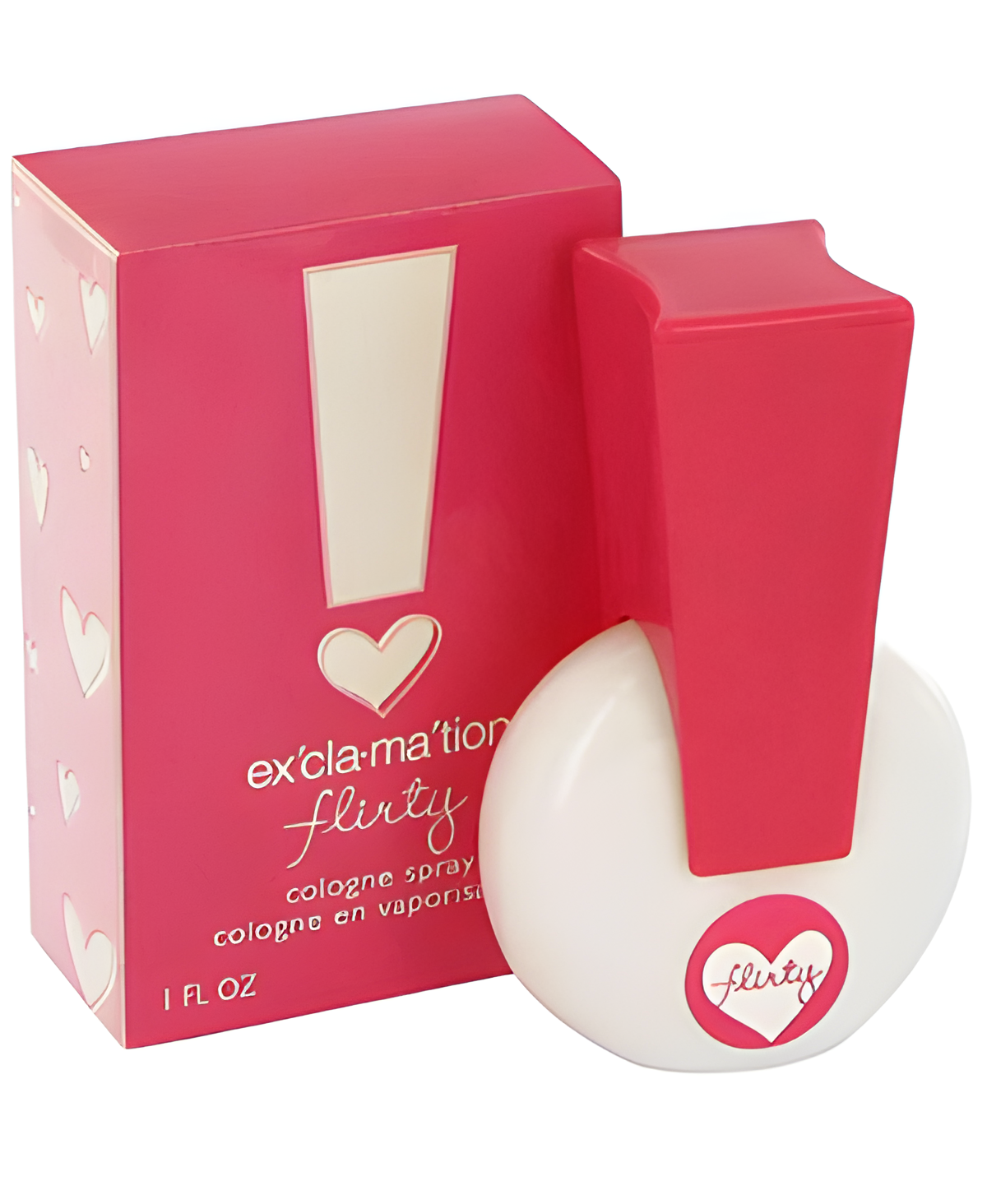 Ex'cla-Ma'tion Flirty by Coty perfume bottle