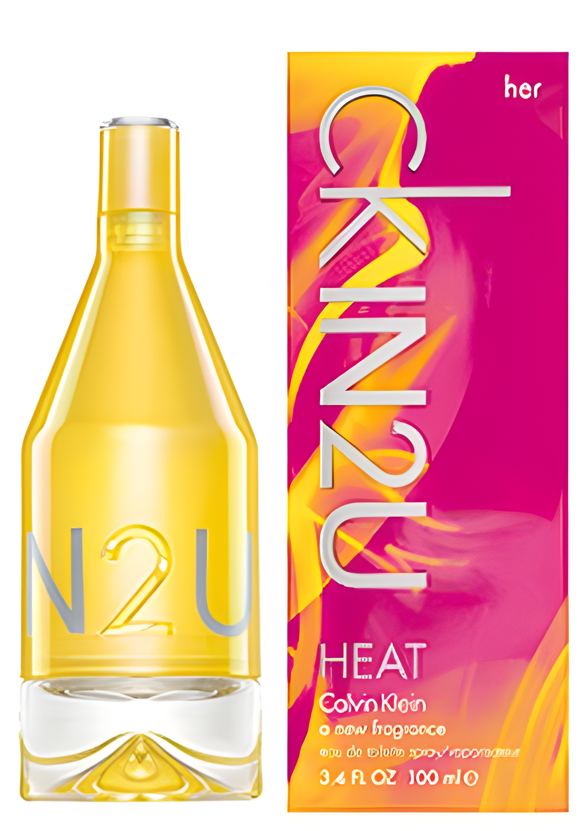 Ck IN2U Heat Her by Calvin Klein perfume bottle
