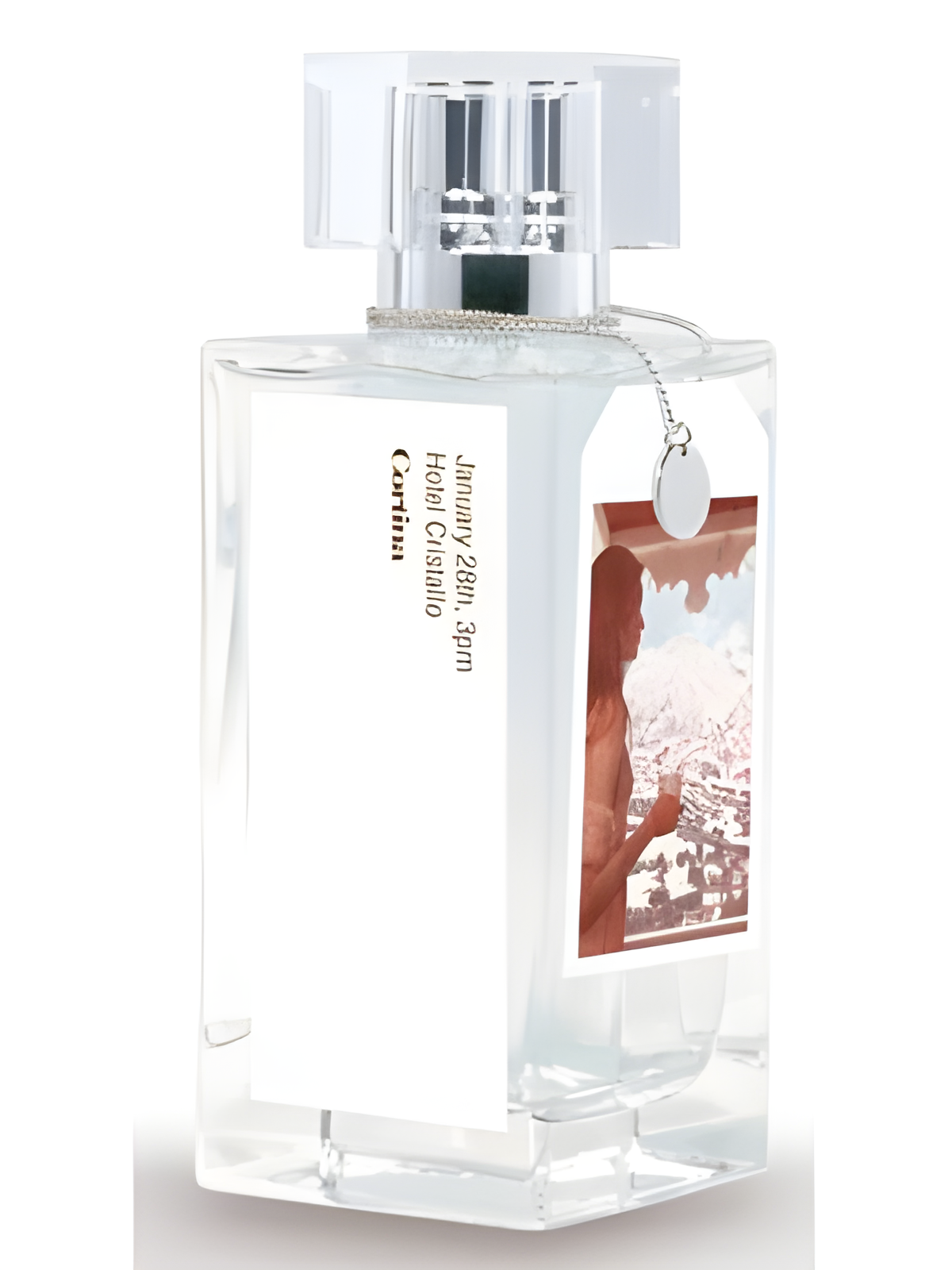 January 28th 3pm Hotel Cristallo - Cortina by Memento Italian Olfactive Landscapes perfume bottle