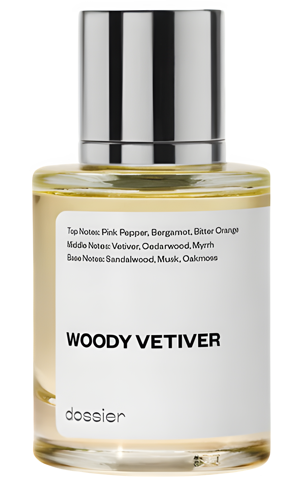 Woody Vetiver by Dossier perfume bottle