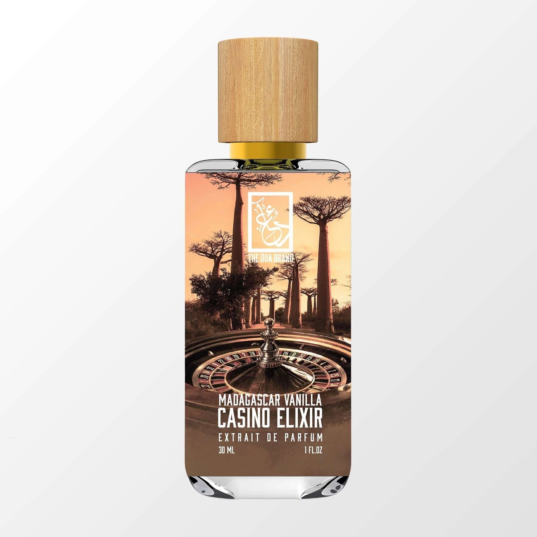 Madagascar Vanilla Casino Elixir by The Dua Brand perfume bottle