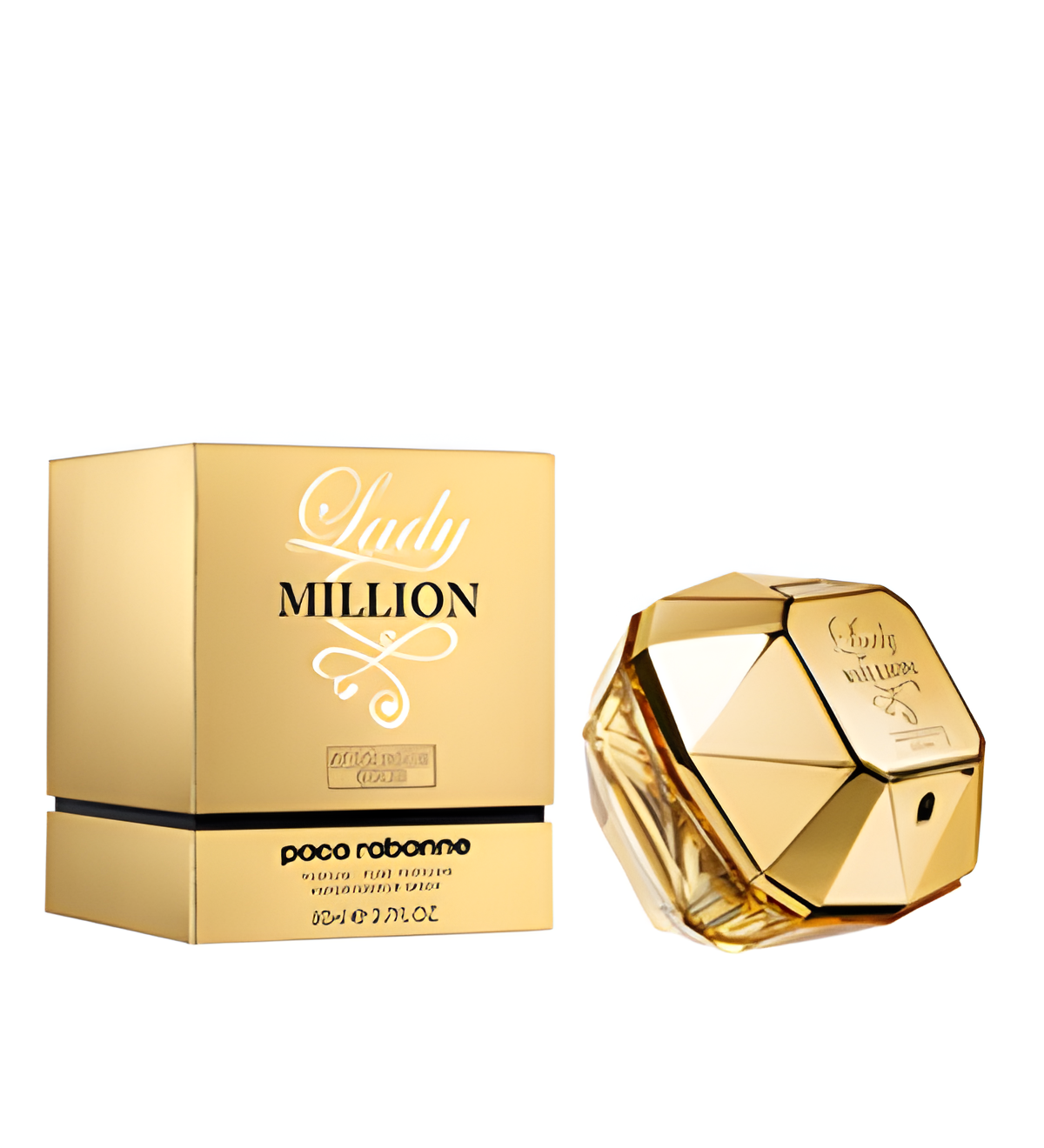 Lady Million Absolutely Gold by Rabanne perfume bottle