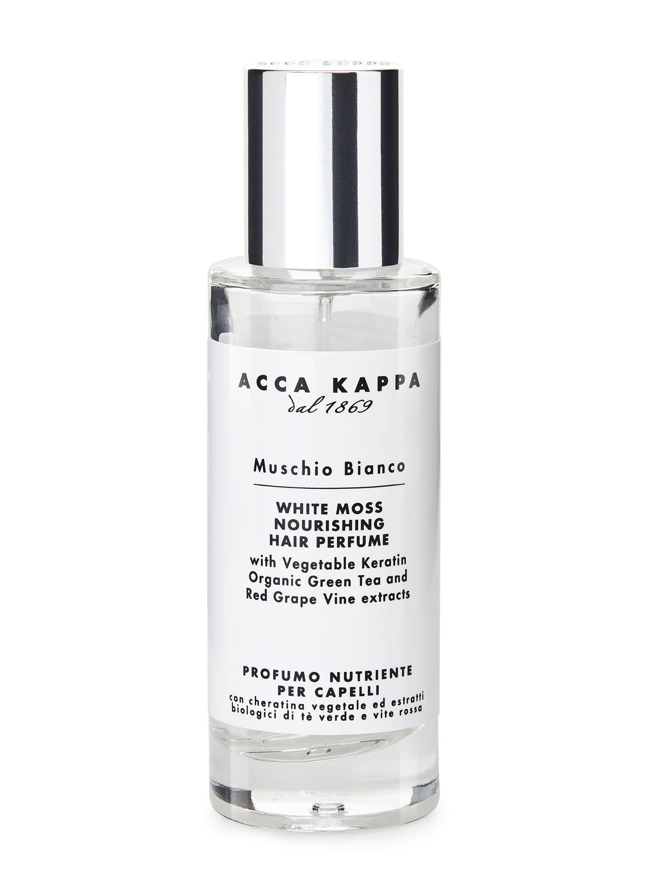 White Moss Nourishing Hair Perfume by Acca Kappa perfume bottle