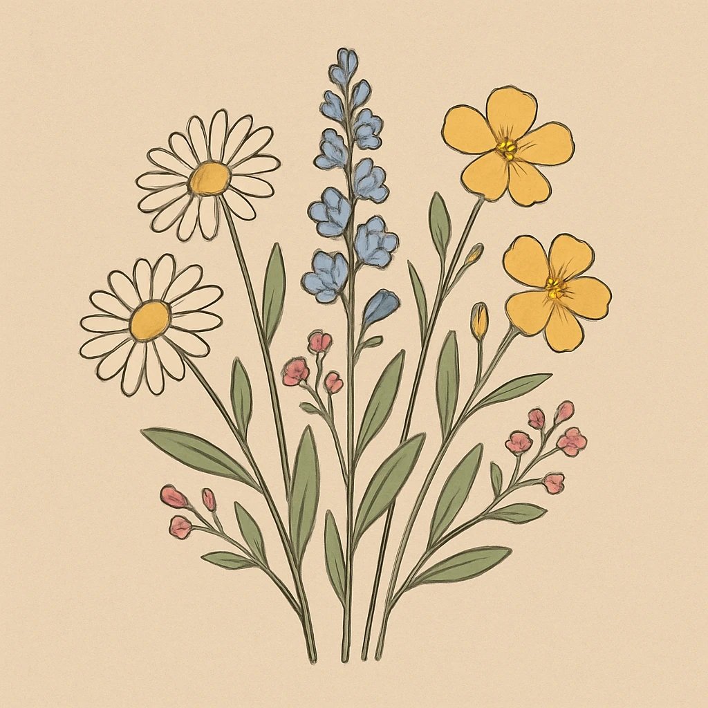 Picture of Wildflowers note