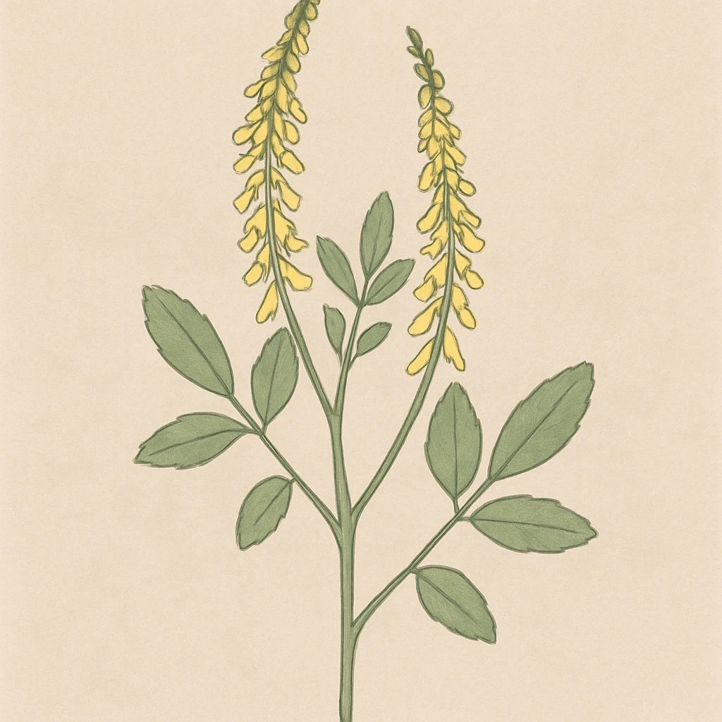 Picture of Melilot or Sweet Clover note