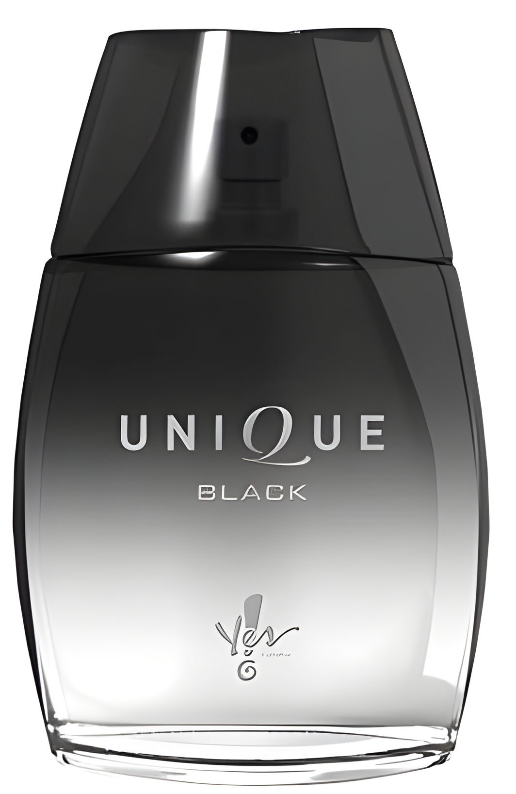 Unique Black by Yes! Cosmetics perfume bottle