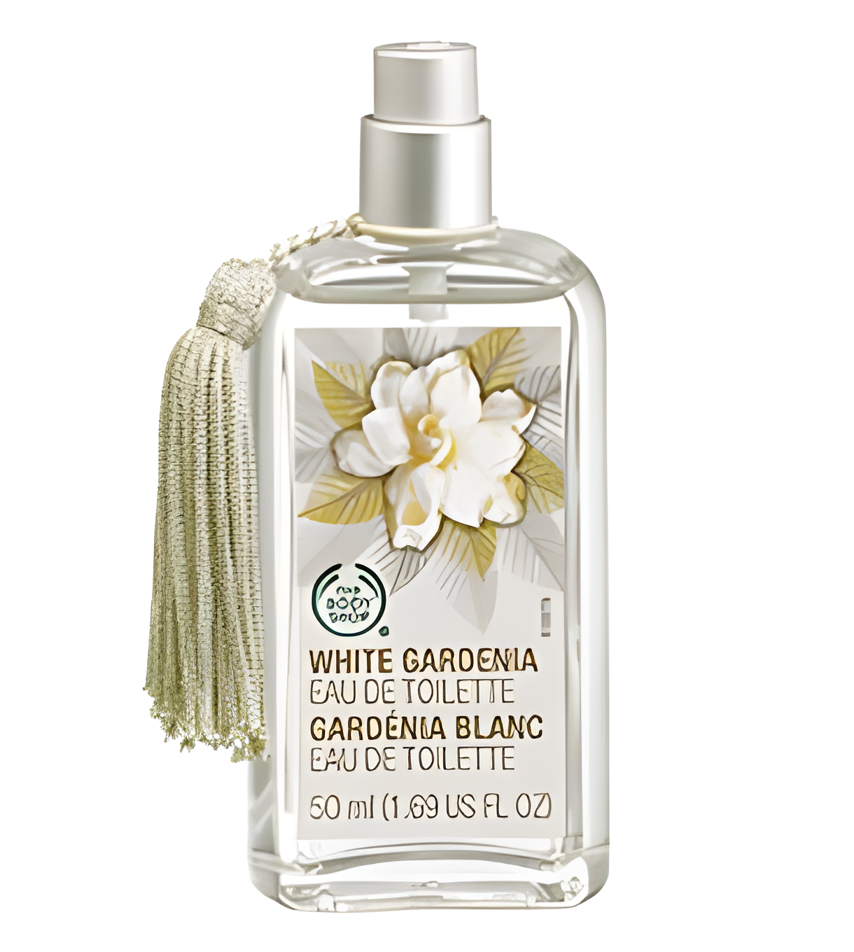 White Gardenia by The Body Shop perfume bottle