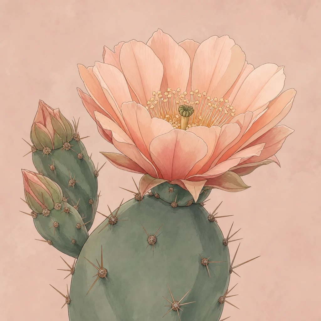 Picture of Cactus Blossom note