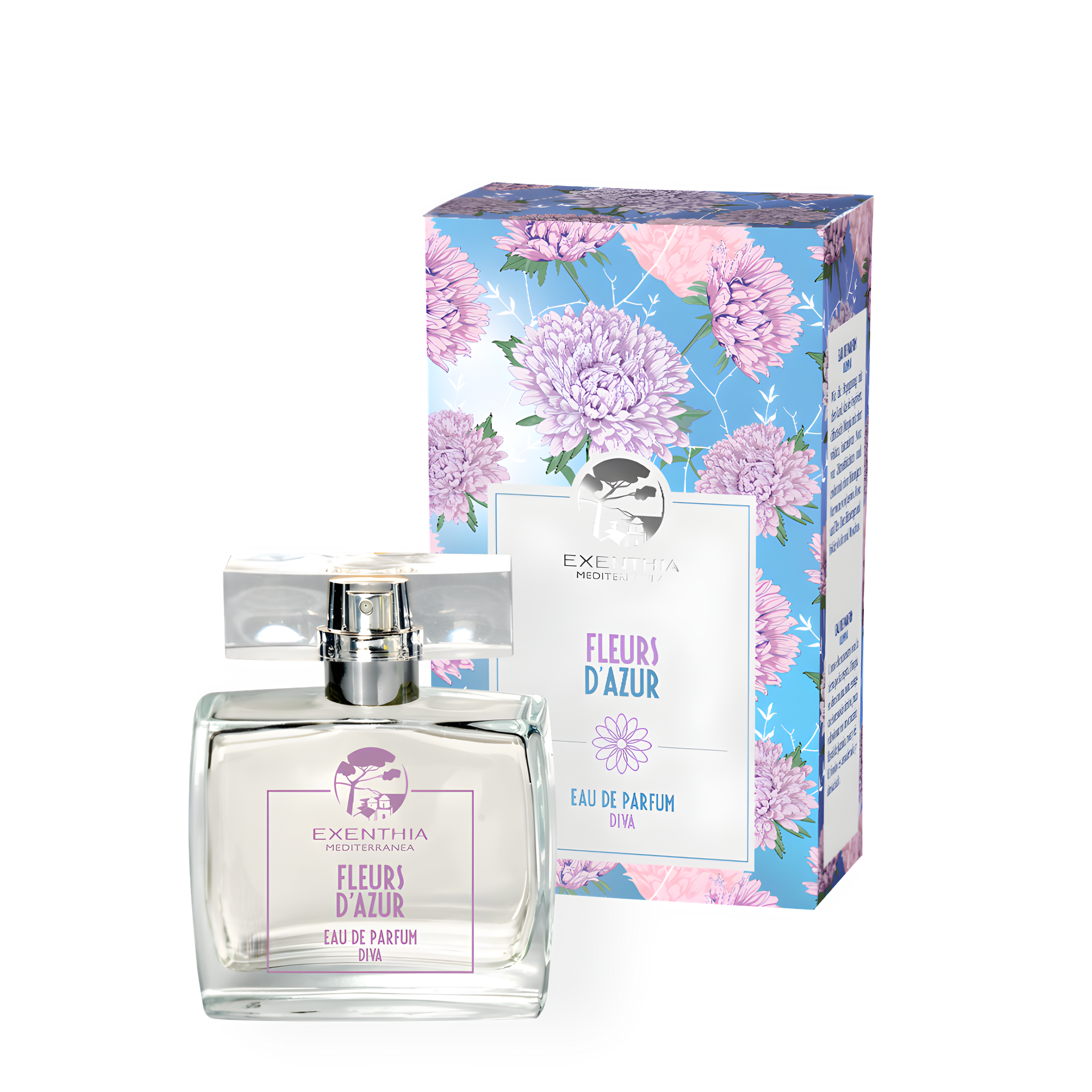 Exenthia Mediterranea Perle - Fleurs d'Azur Eau de Parfum Diva by Oficine Clemàn perfume bottle